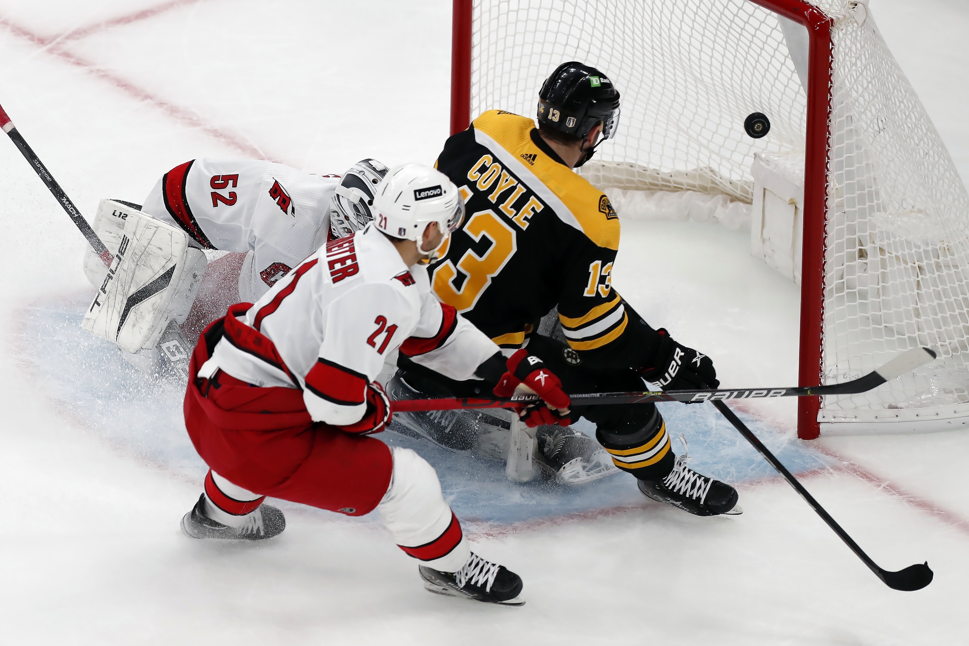 Coyle takes center stage for undermanned Bruins in Game 3 win