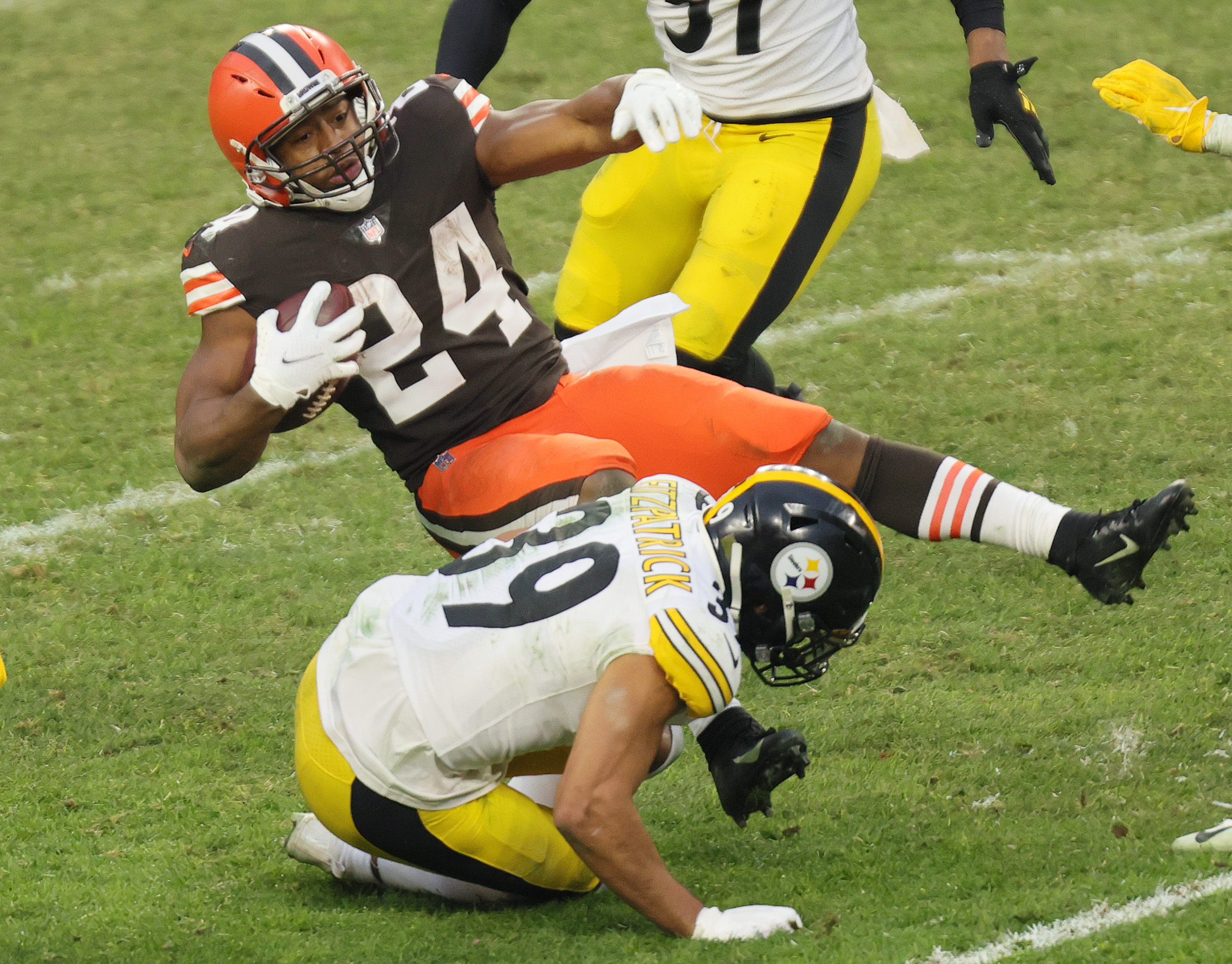 Cleveland Browns Nick Chubb vs. Pittsburgh Steelers, January 3