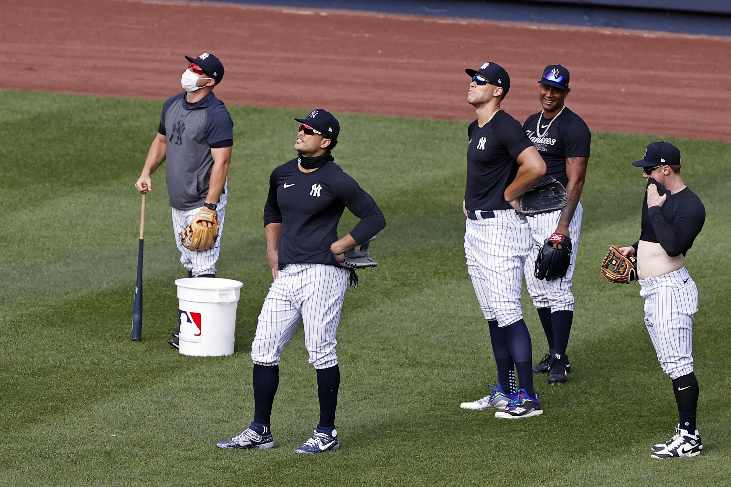 Yankees' Clint Frazier is wearing a mask whether trash-talking