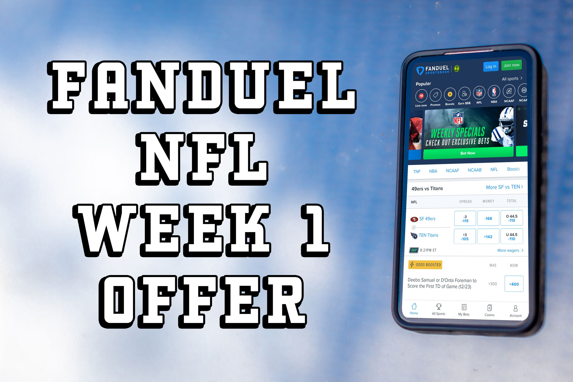 FanDuel promo code for NFL Sunday: Bet $5, get $150 in free bets 