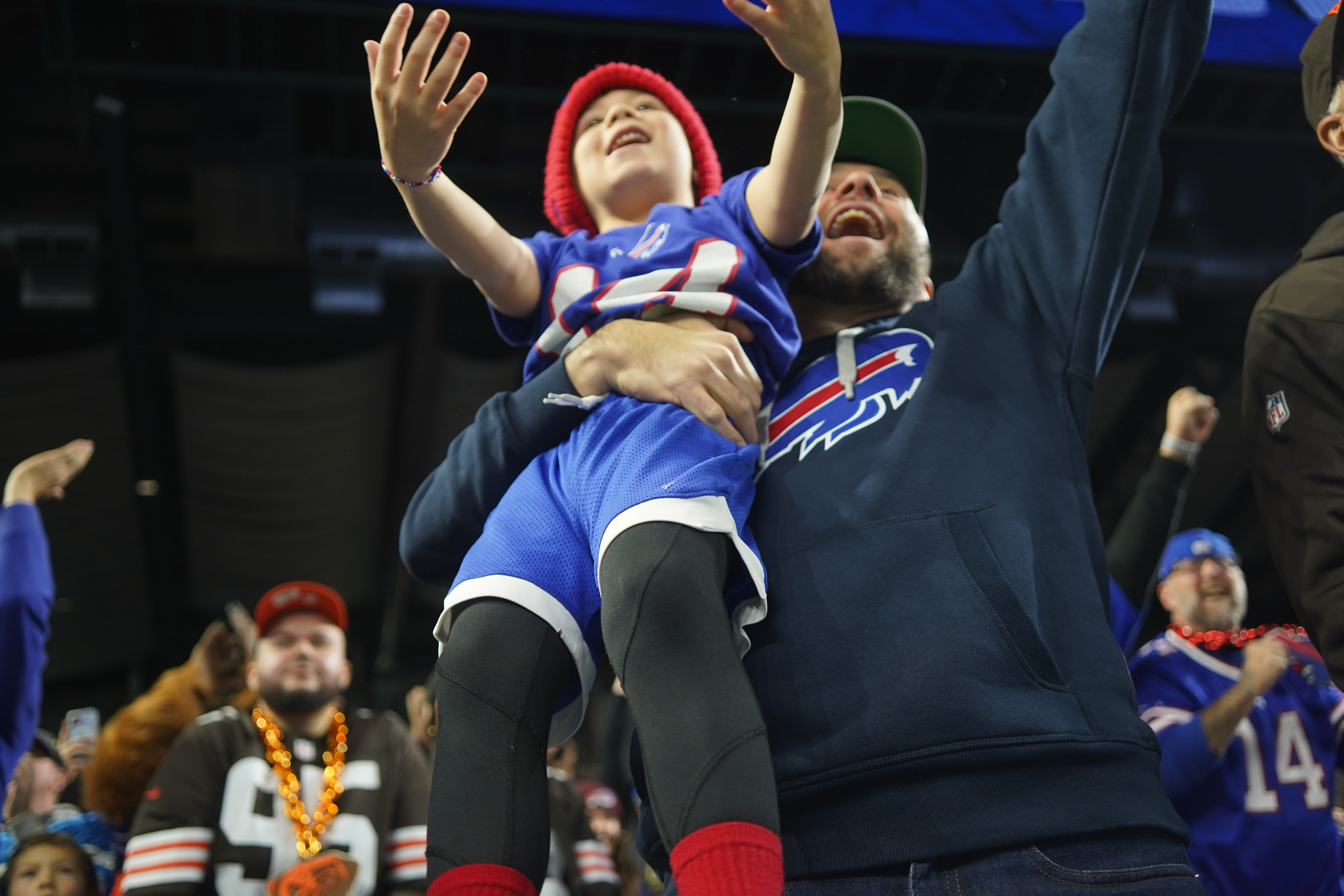 Buffalo Bills fans tailgate before taking on Cleveland at Ford Field