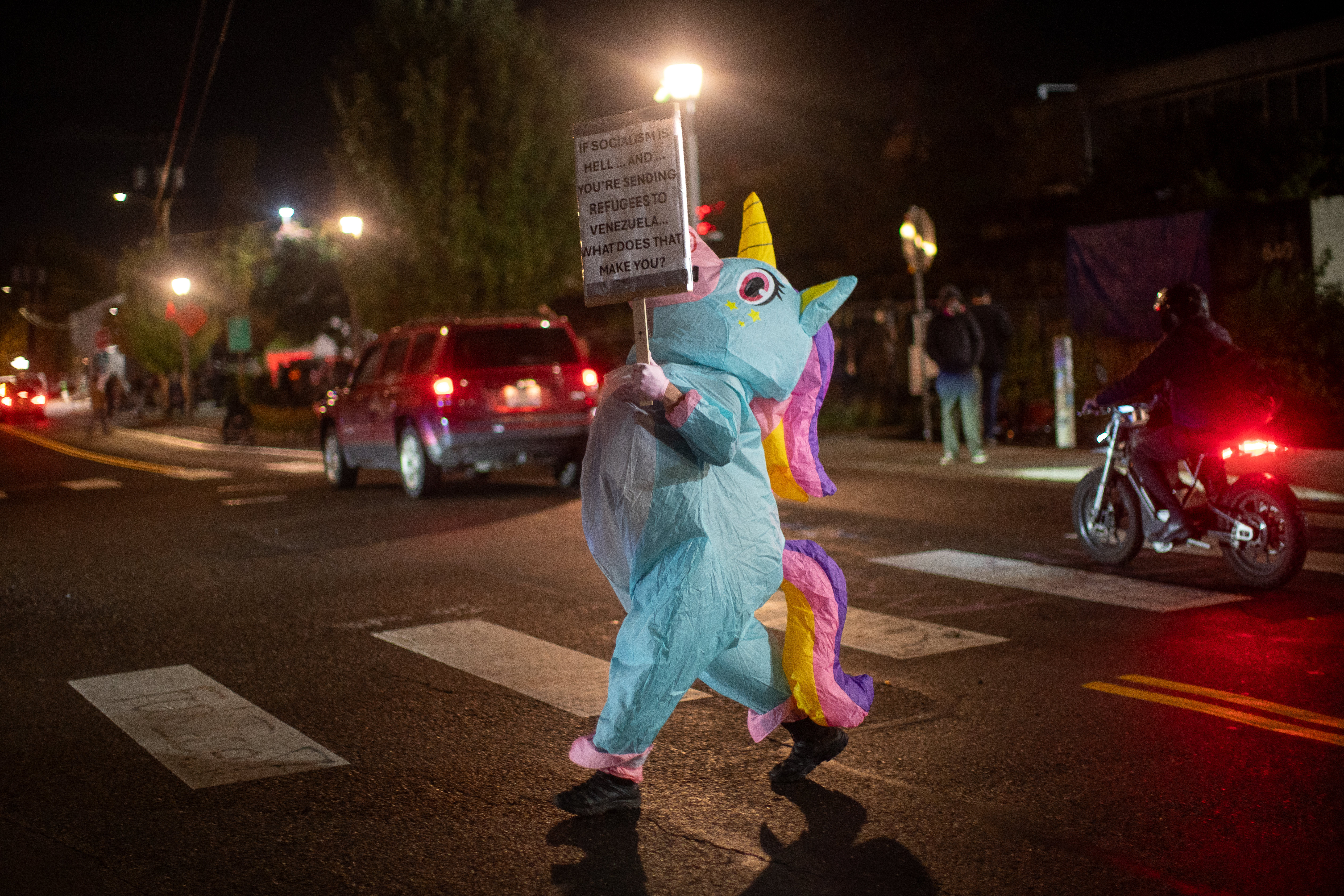 ICE protest inflatables - oregonlive.com