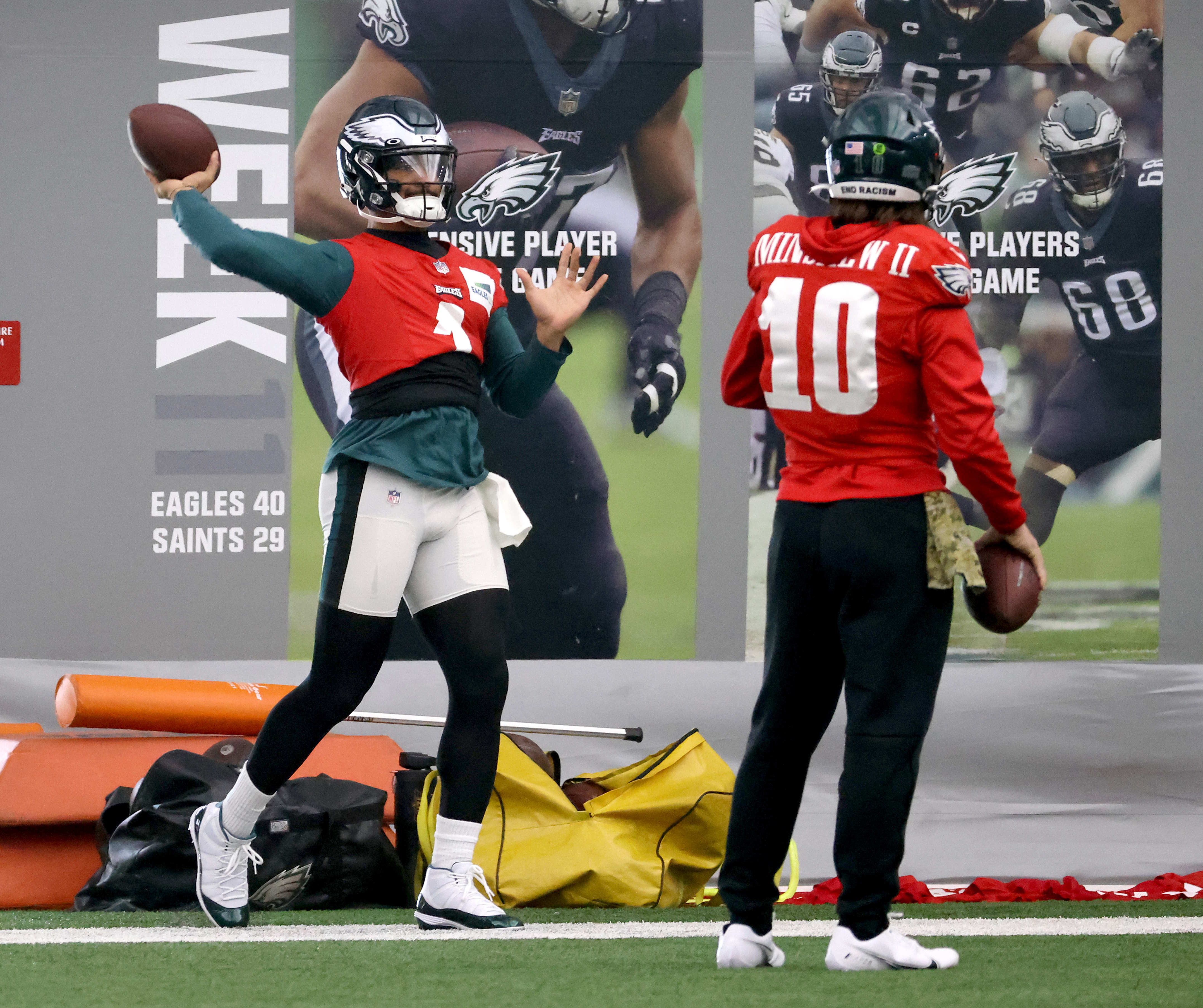 Philadelphia Eagles hold practice at the NovaCare Complex in ...