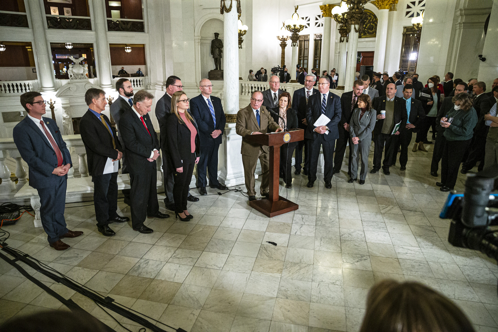 House and Senate speak to Gov. Tom Wolf’s final budget address ...