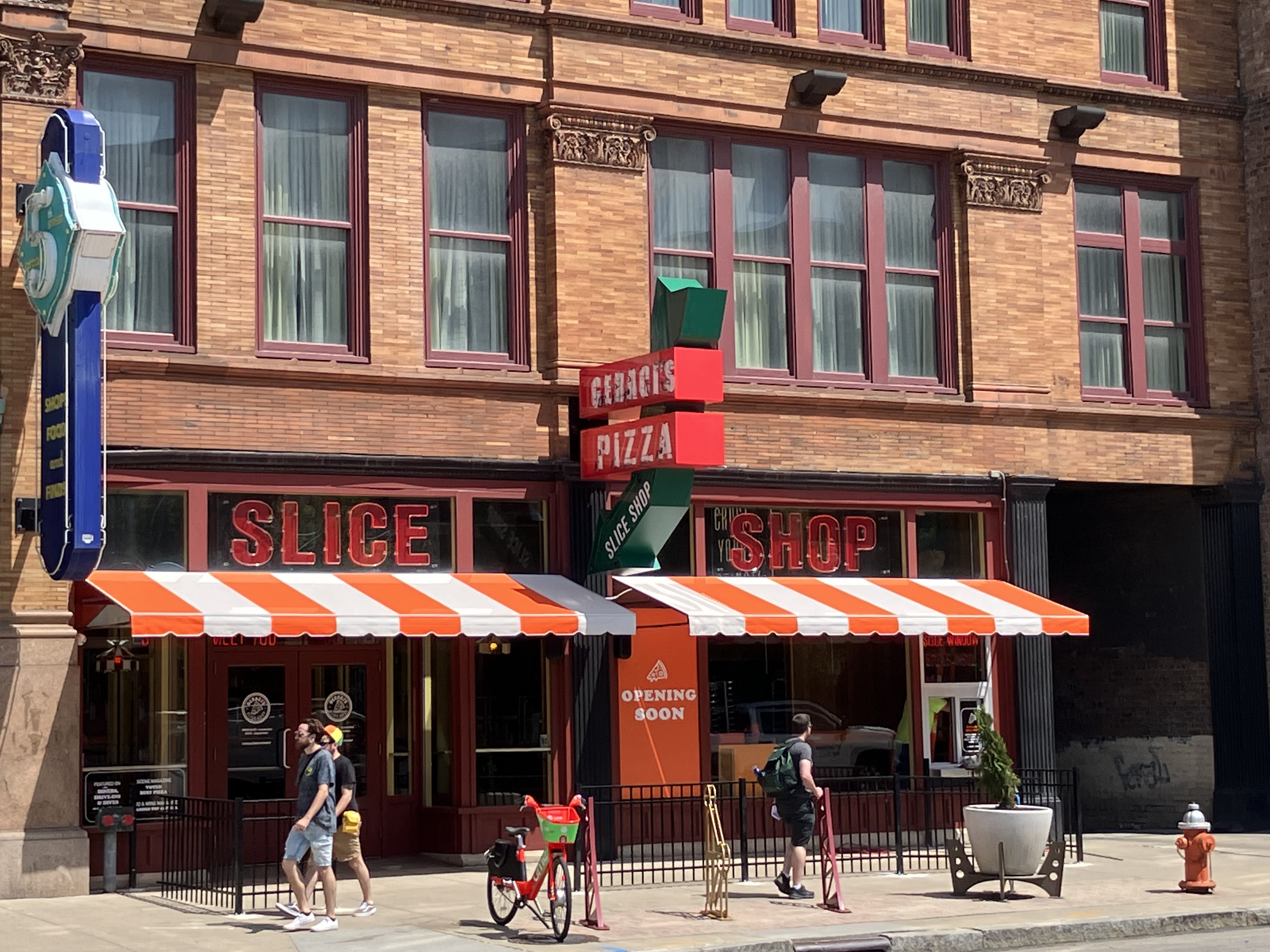 Geraci’s Slice Shop is set to open this week in downtown Cleveland with a distinct ’80s vibe.