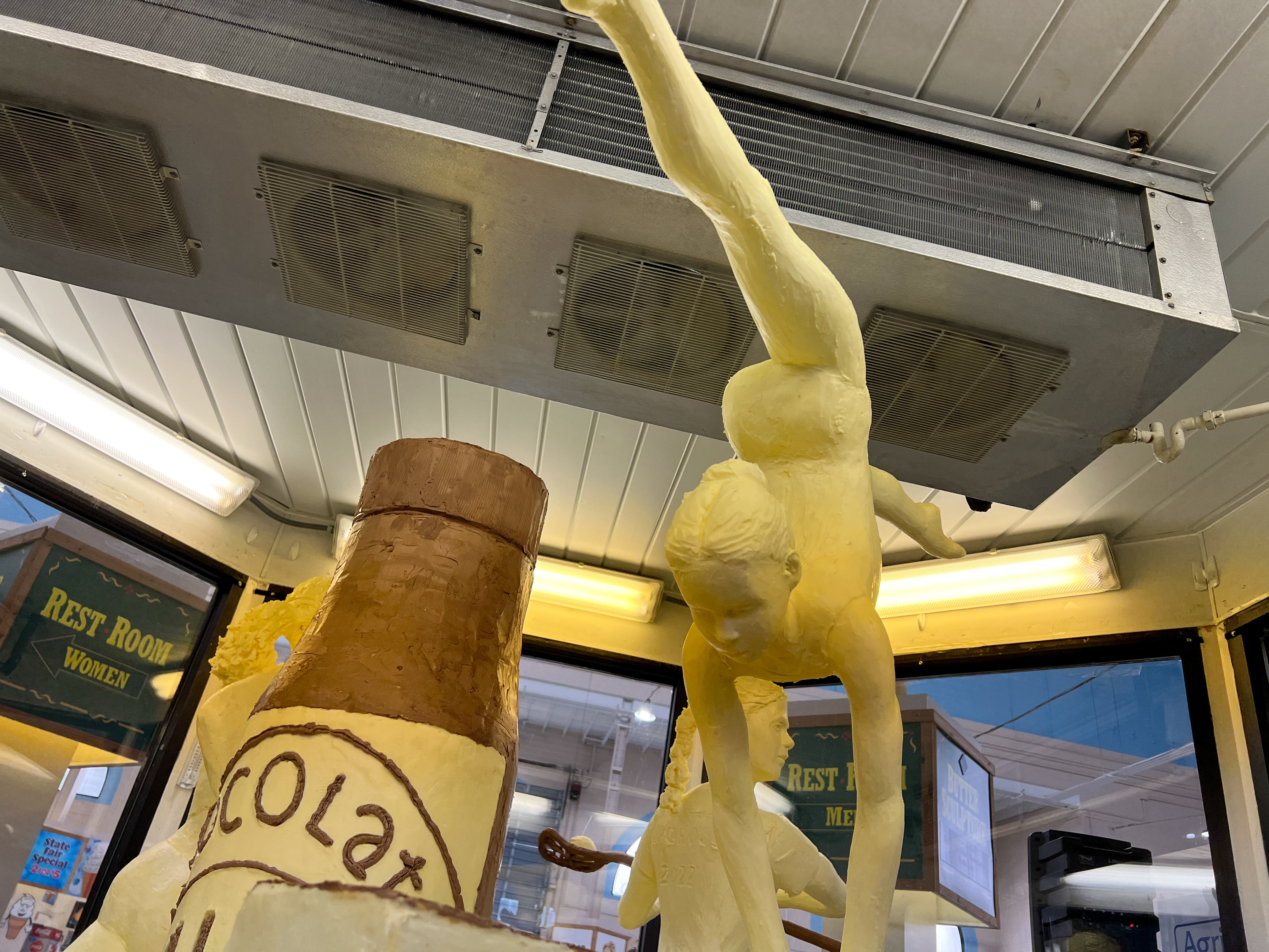 The 2022 butter sculpture at the New York State Fair. "Refuel Her Greatness--Celebrating the 50th Anniversary of Title IX" (Charlie Miller | cmiller@syracuse.com)