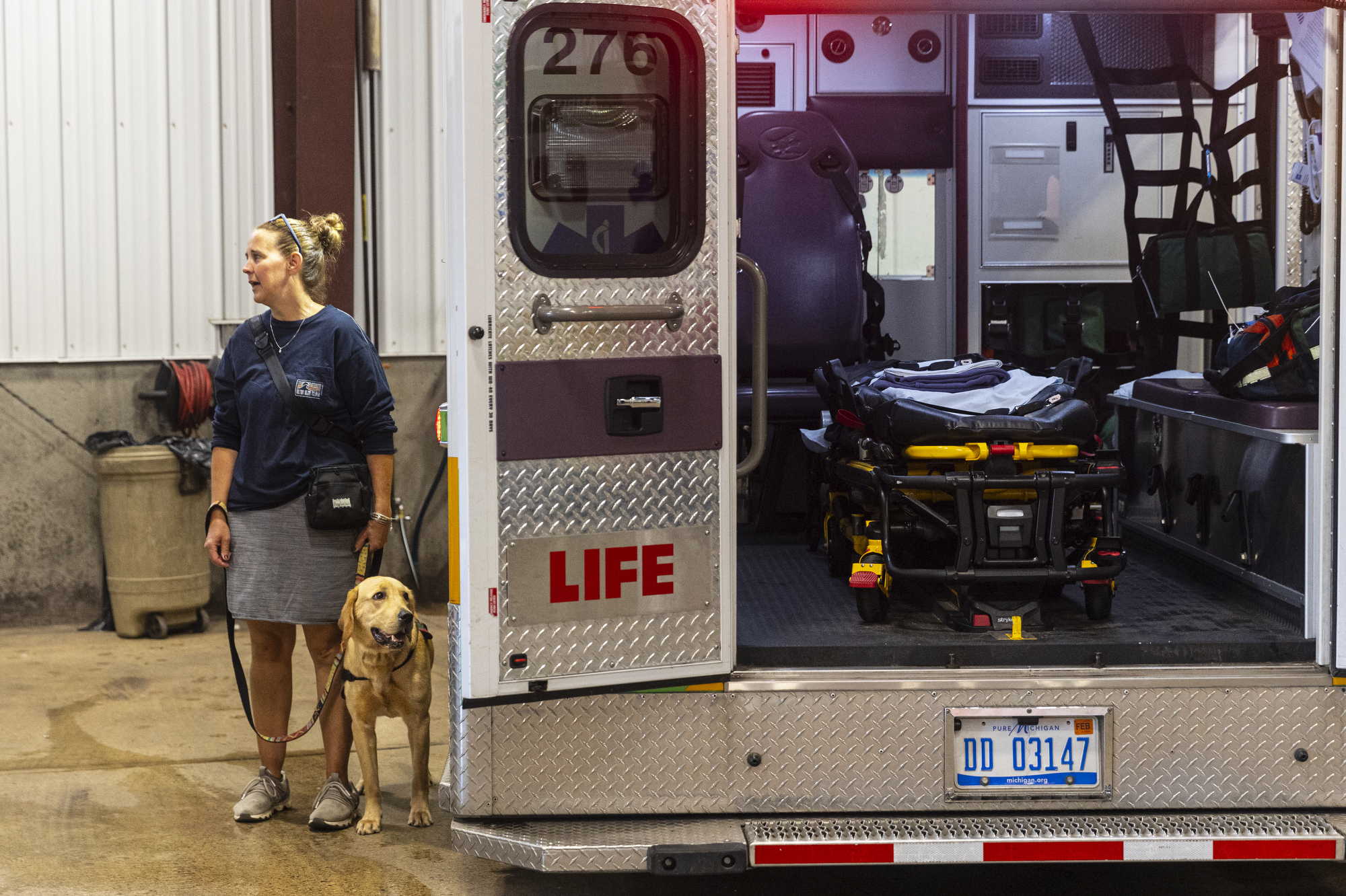 PAWS puppies get acclimated with ambulances - mlive.com