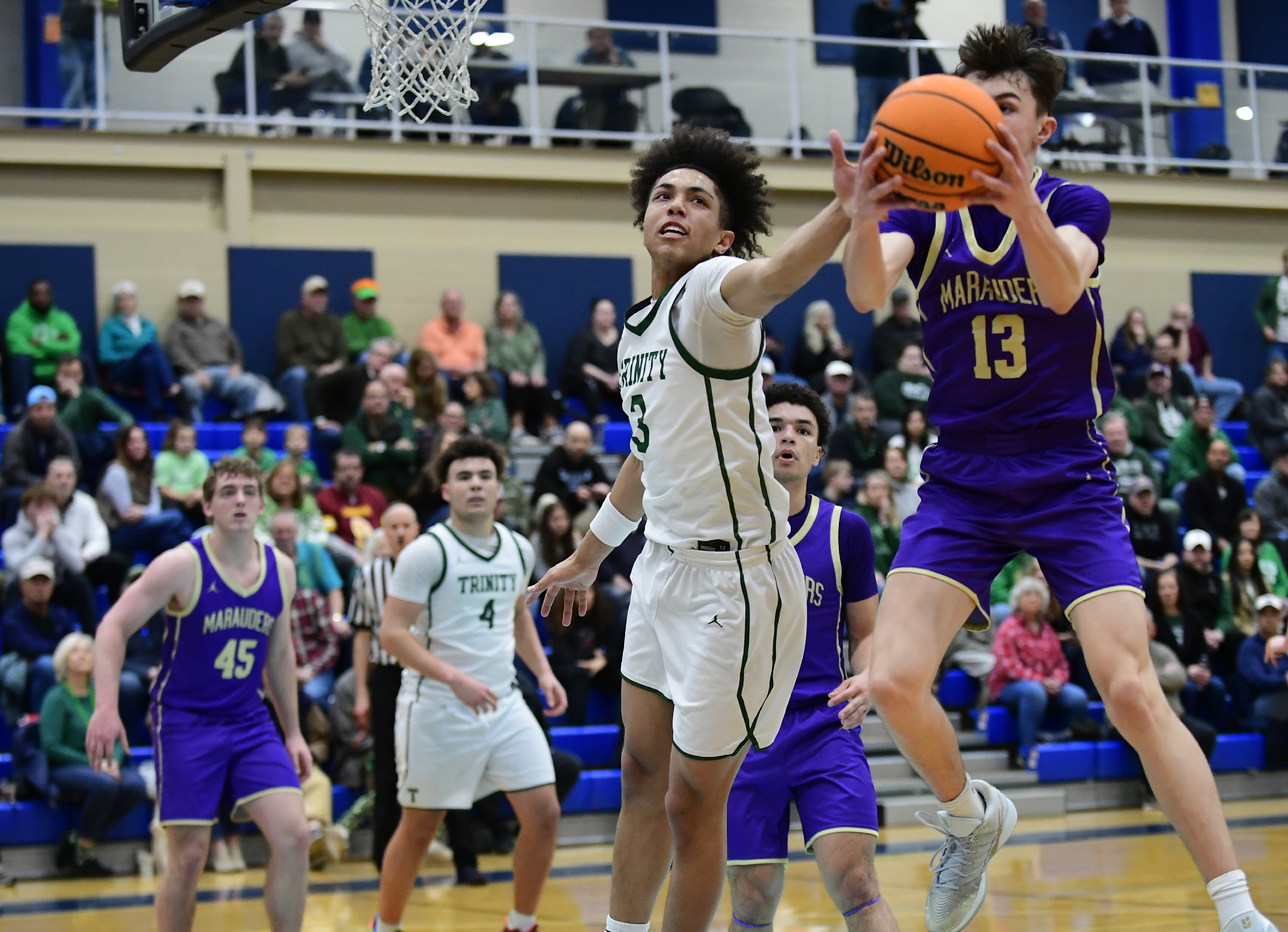 Troy Ruggery Trinity vs Bishop Guilfoyle, PIAA 3A boys basketball semifinal ...
