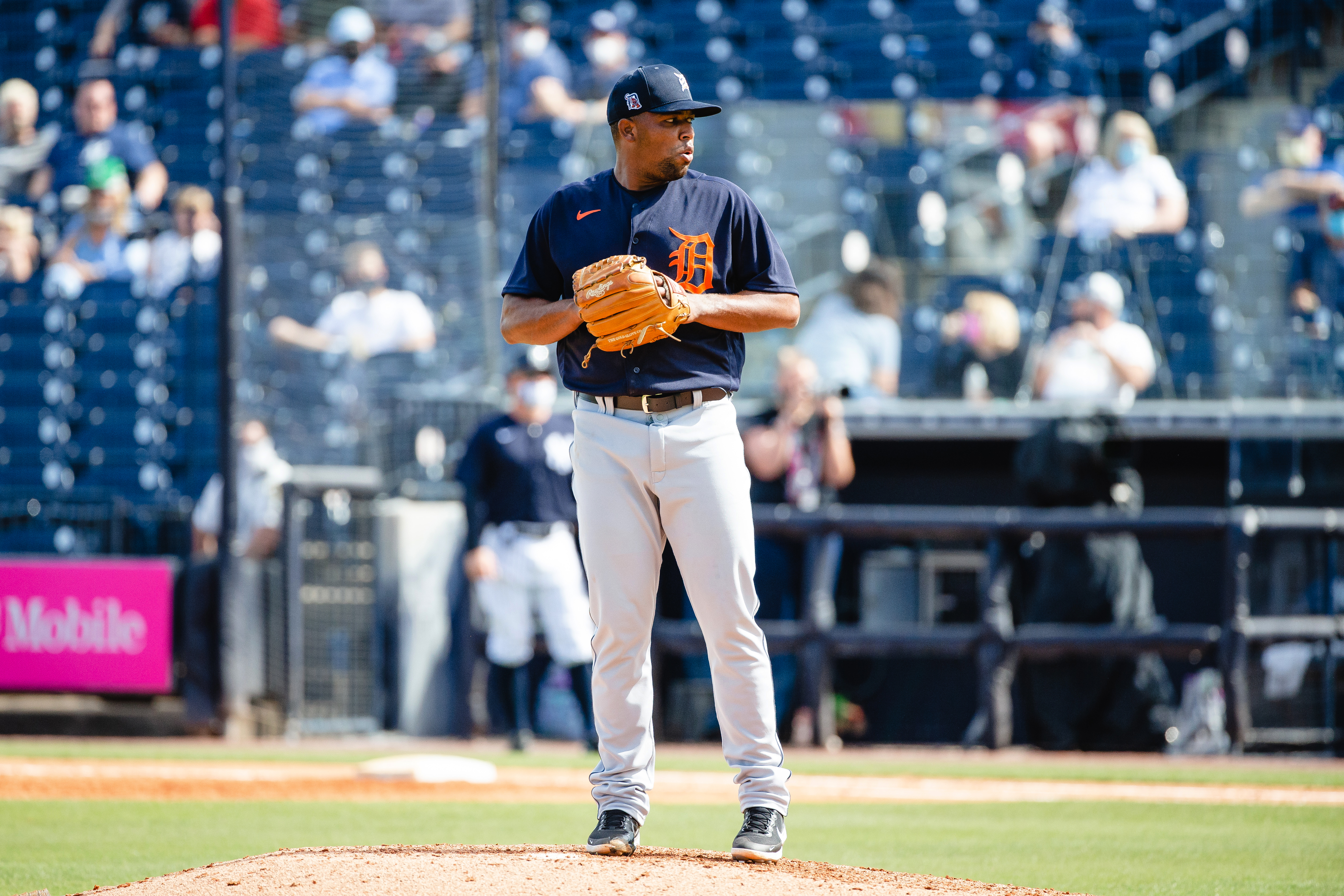 Interview with Detroit Tigers' Spencer Torkelson at spring training in  Lakeland 