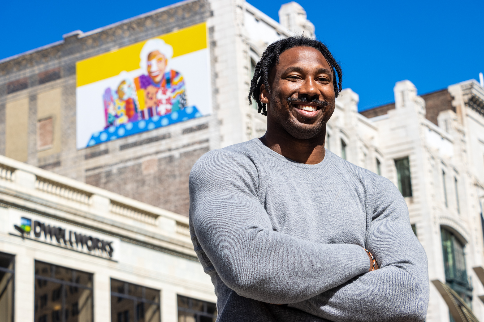 Myles Garrett puts personal touch on 2nd Downtown Cleveland mural