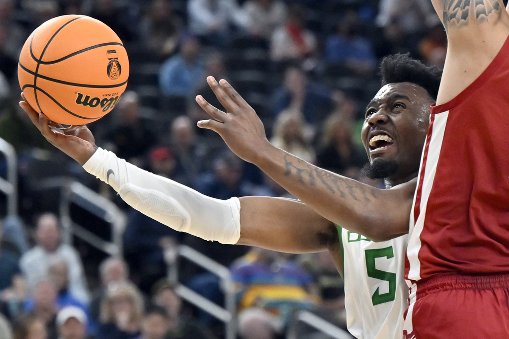 Oregon vs. Washington State at Pac-12 men's basketball tournament ...