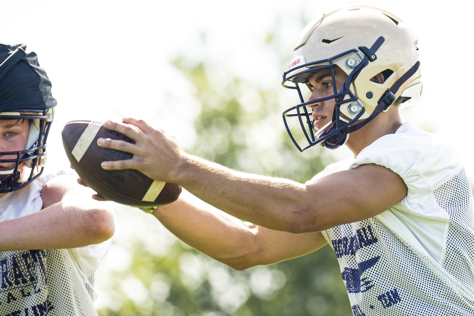 Schoolcraft High School during third day of MHSAA football practice