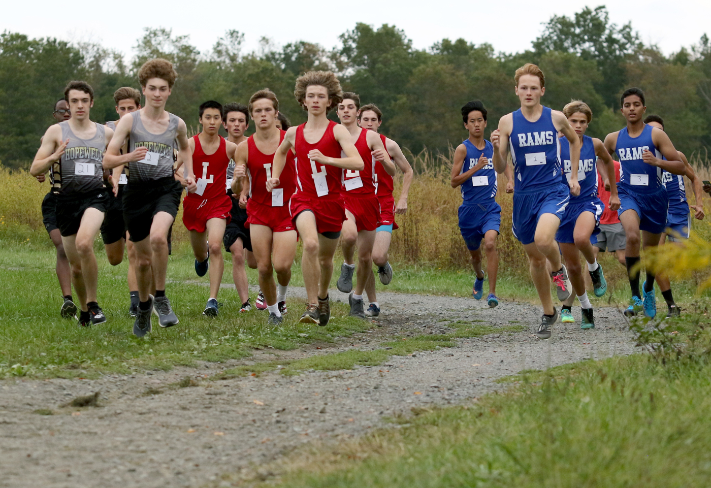 High School Boys and Girls Cross Country Meet held at Reed Bryan Farm
