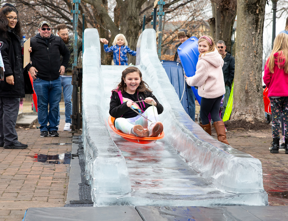 Harrisburg Ice & Fire Festival How to see ice sculptures, ice slides