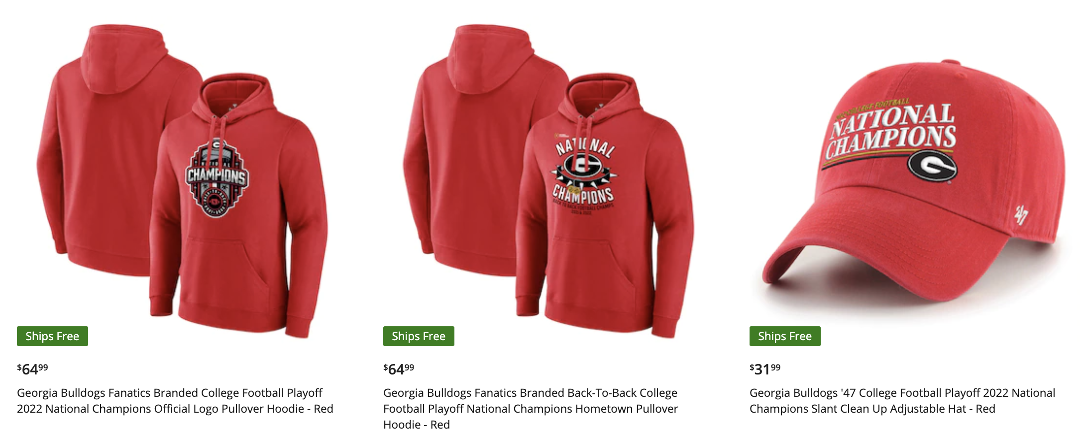 47 Brand NCAA University of Georgia Bulldogs Red G Logo '47