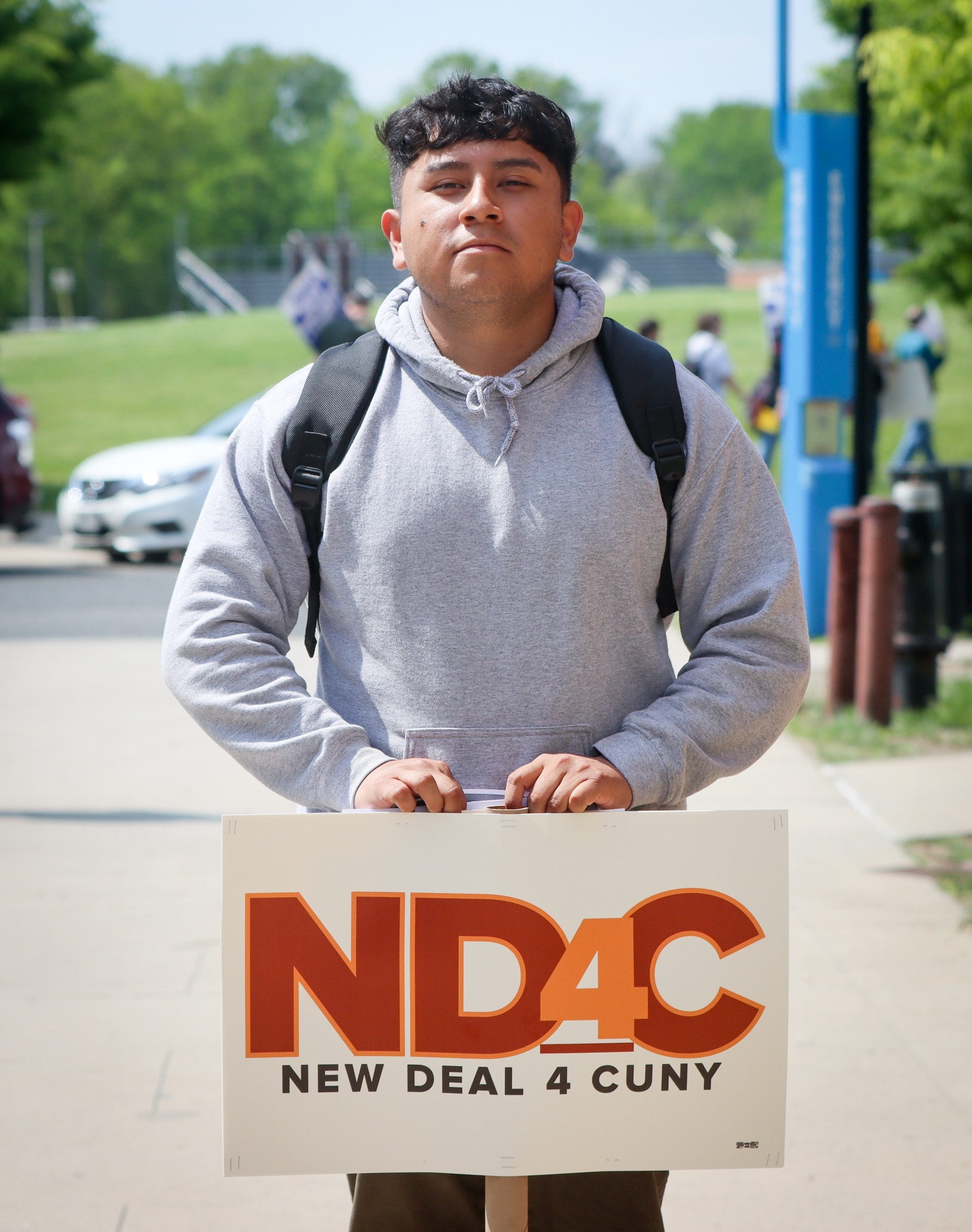 Edgar Rojas, a senior student at CSI, says he has seen the physical deterioration of the College of Staten Island due to lack of funding in the CUNY system. (Staten Island Advance, Priya Shahi)