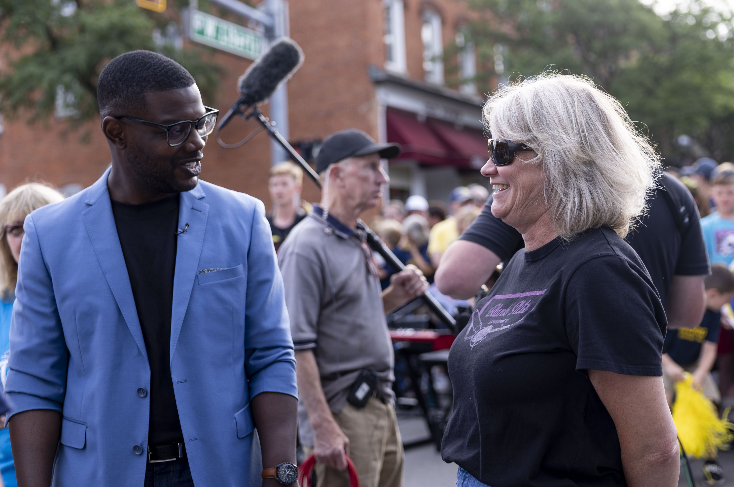 Good Morning America's live national broadcast in downtown Ann Arbor