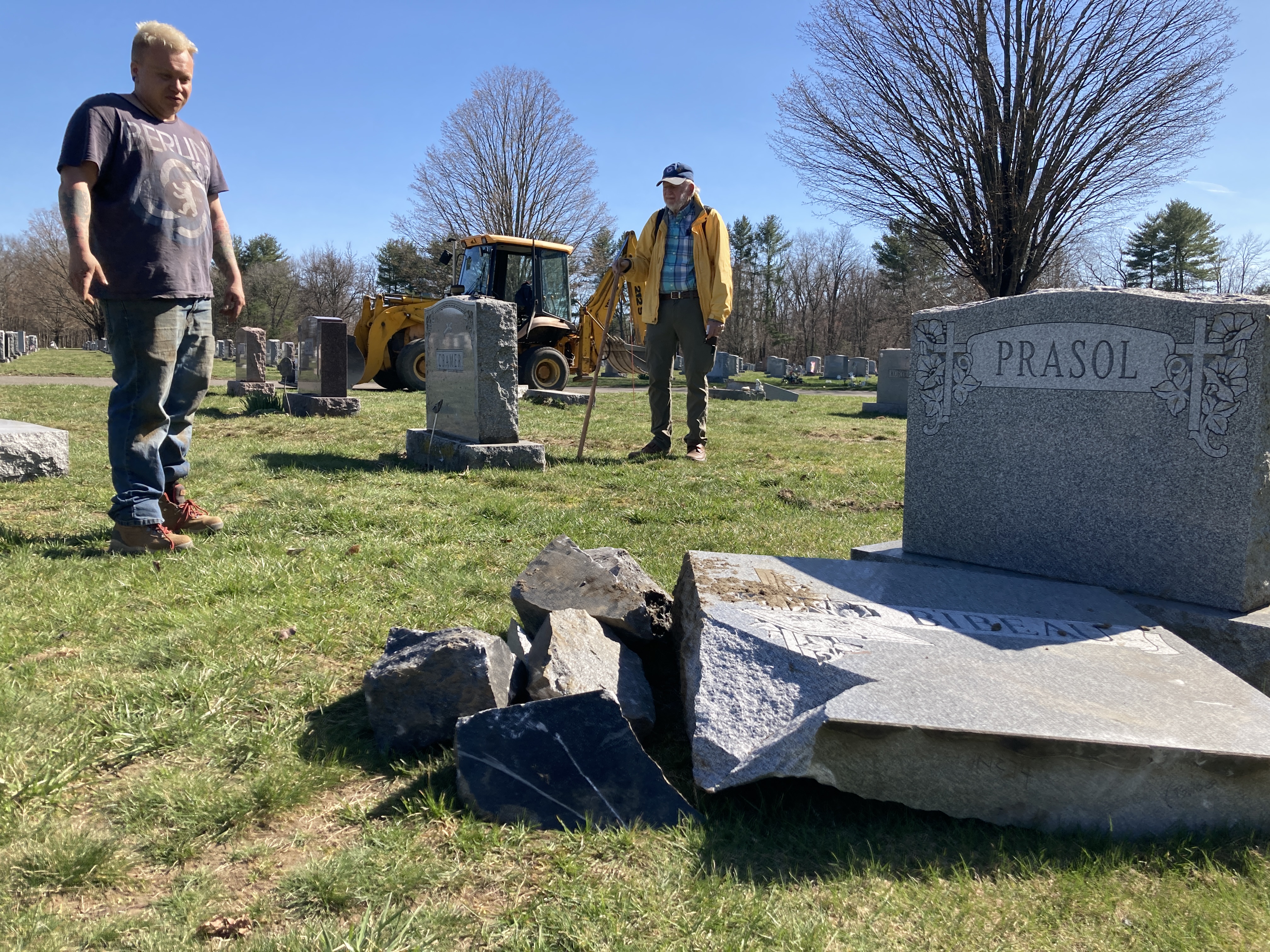 Northampton cemetery crew outraged after crash topples veterans