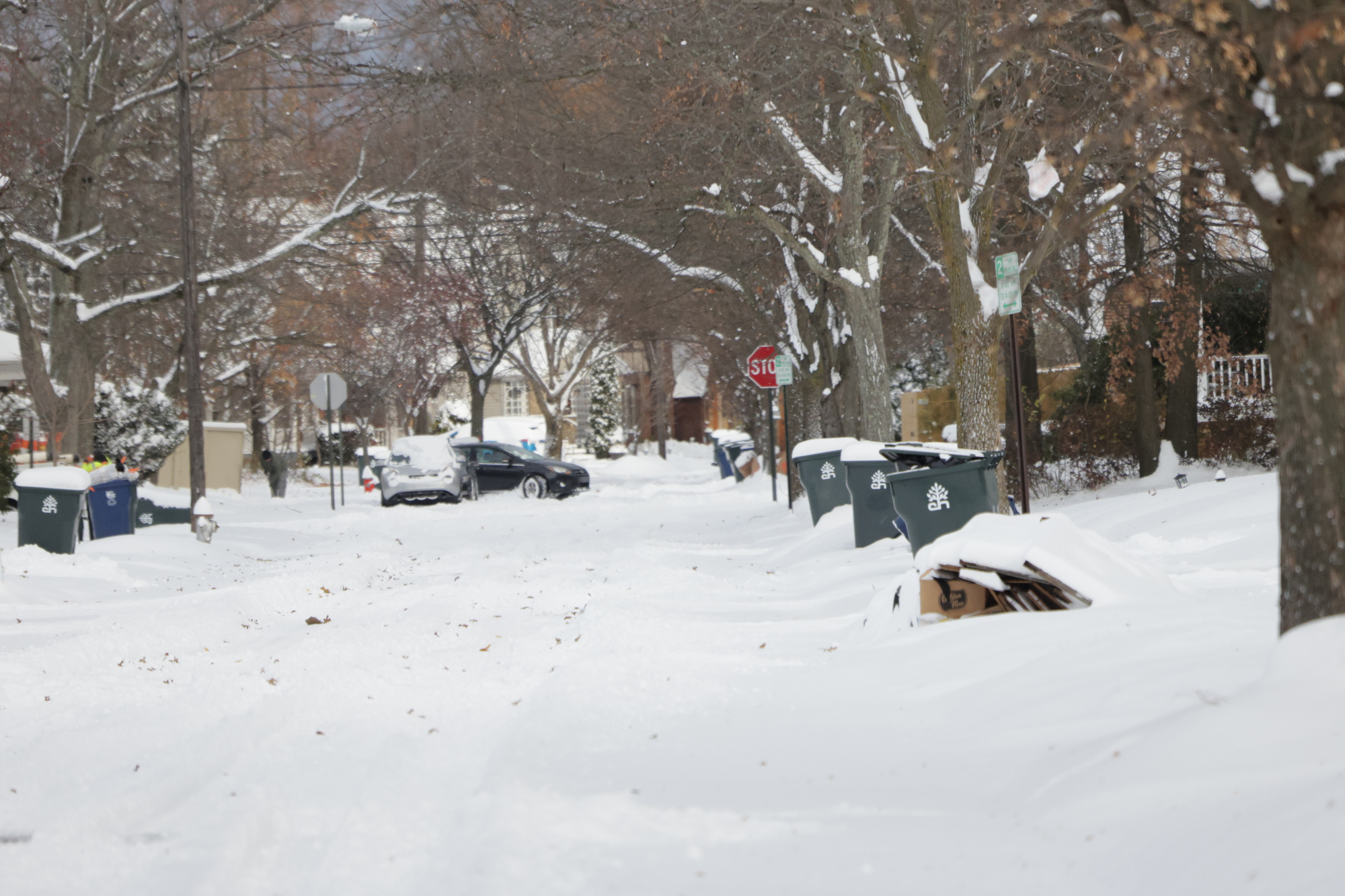 Snowfall in NE Ohio on Tuesday, November 28, 2023