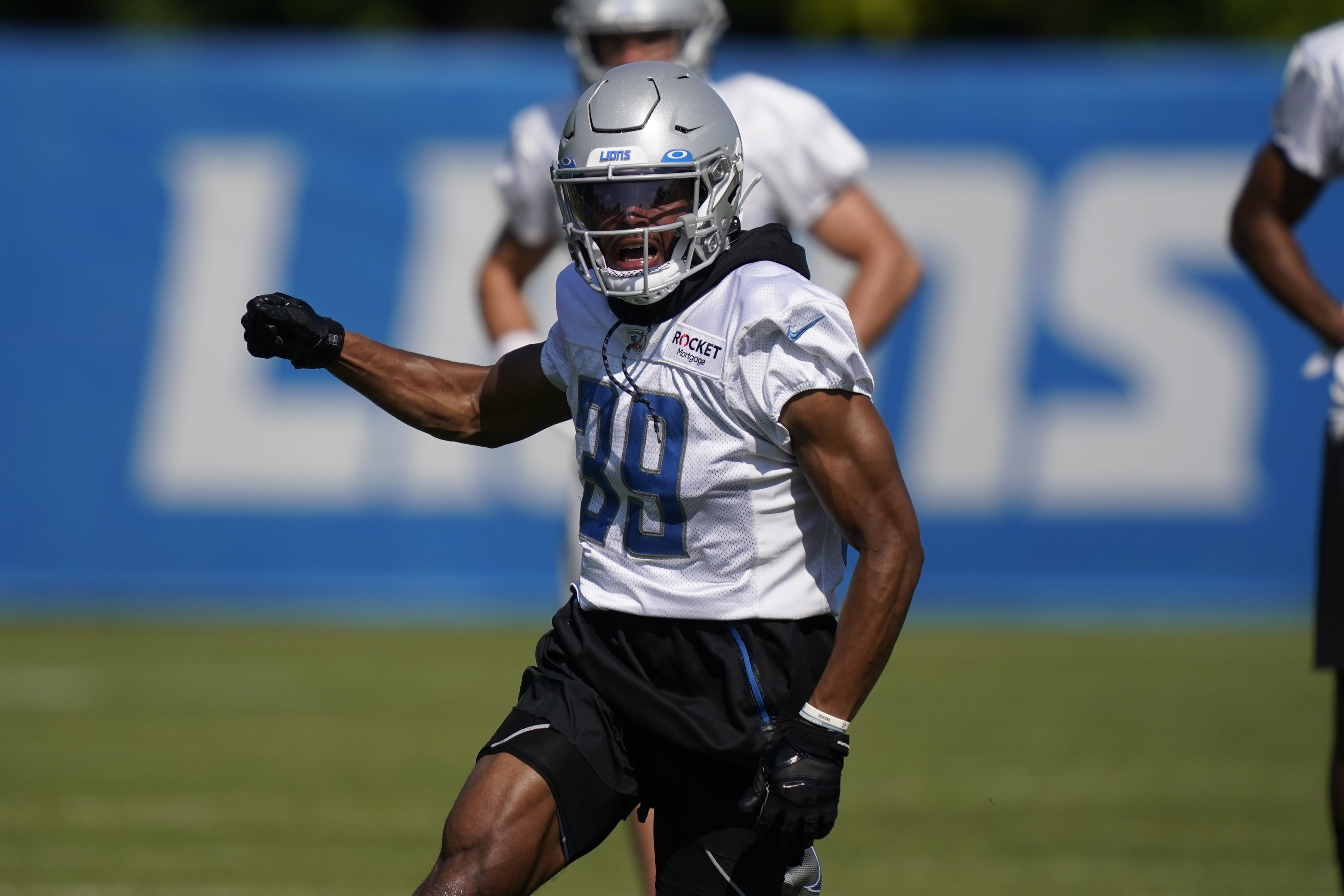 Detroit Lions returner Jamal Agnew working with team's wide