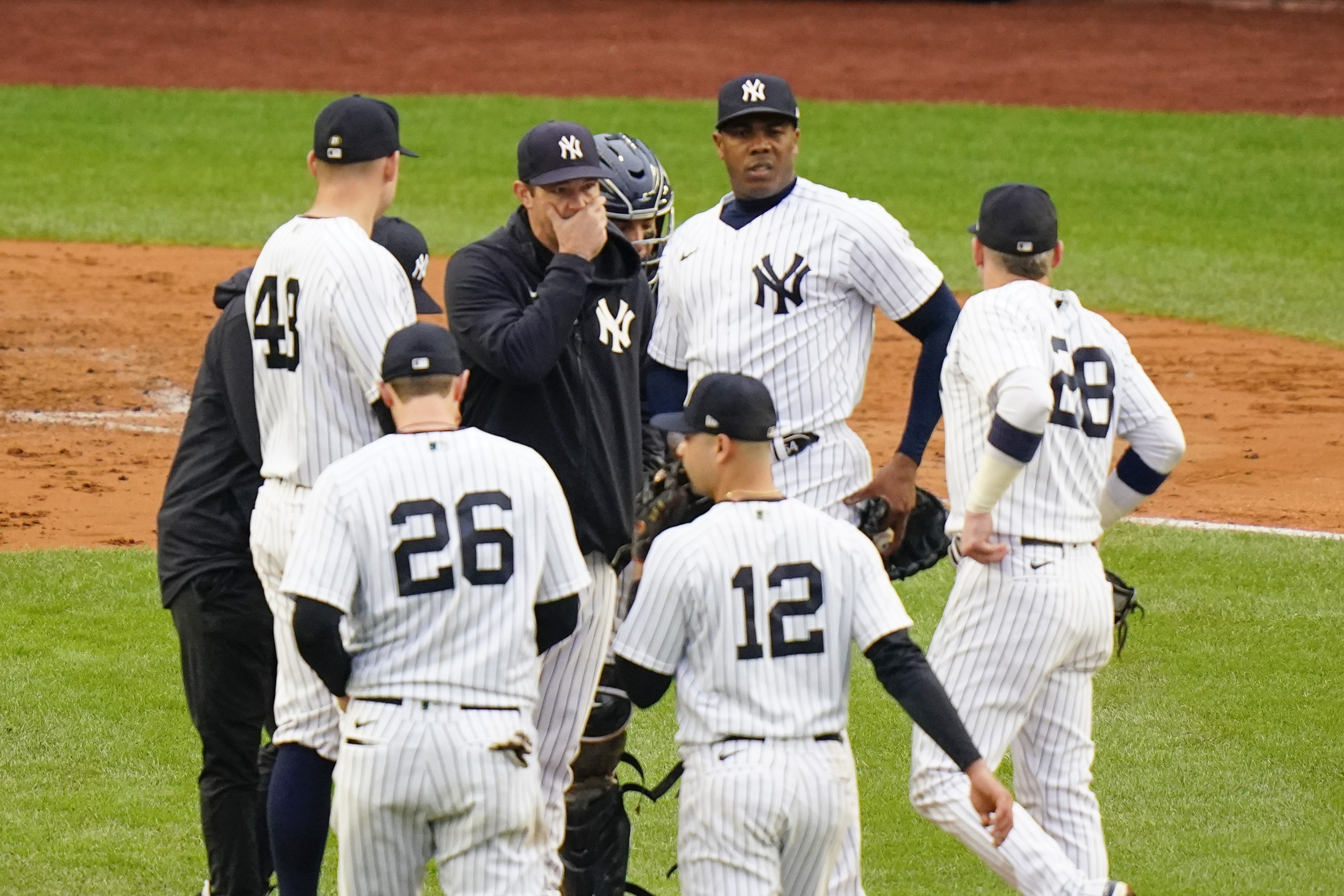 Yankees' 9 players on hot seat for playoff roster: Aroldis Chapman