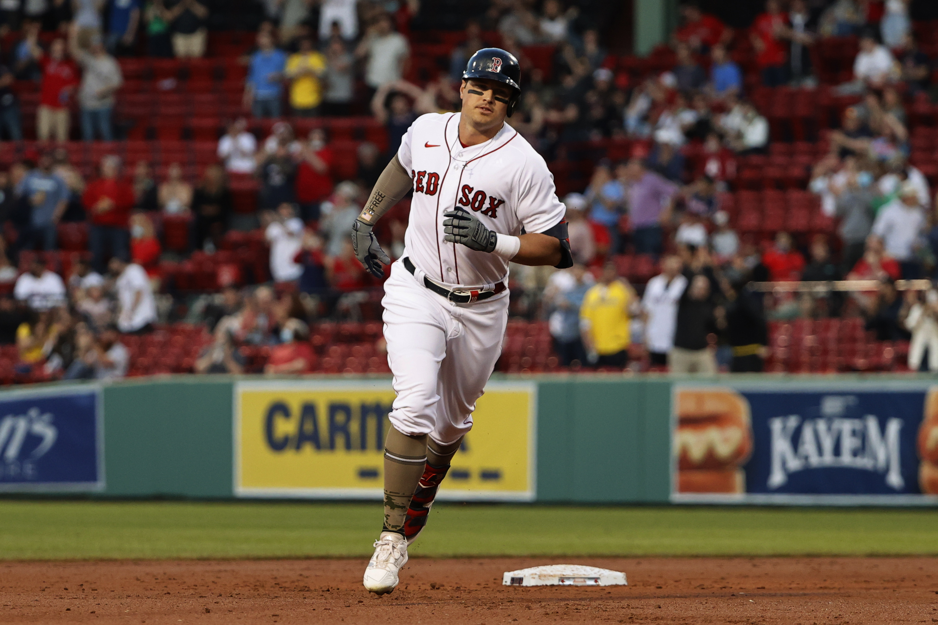 Boston Red Sox notebook: J.D. Martinez makes sliding catch, Hunter Renfroe  hits fourth homer this month, slugging .615 in May 