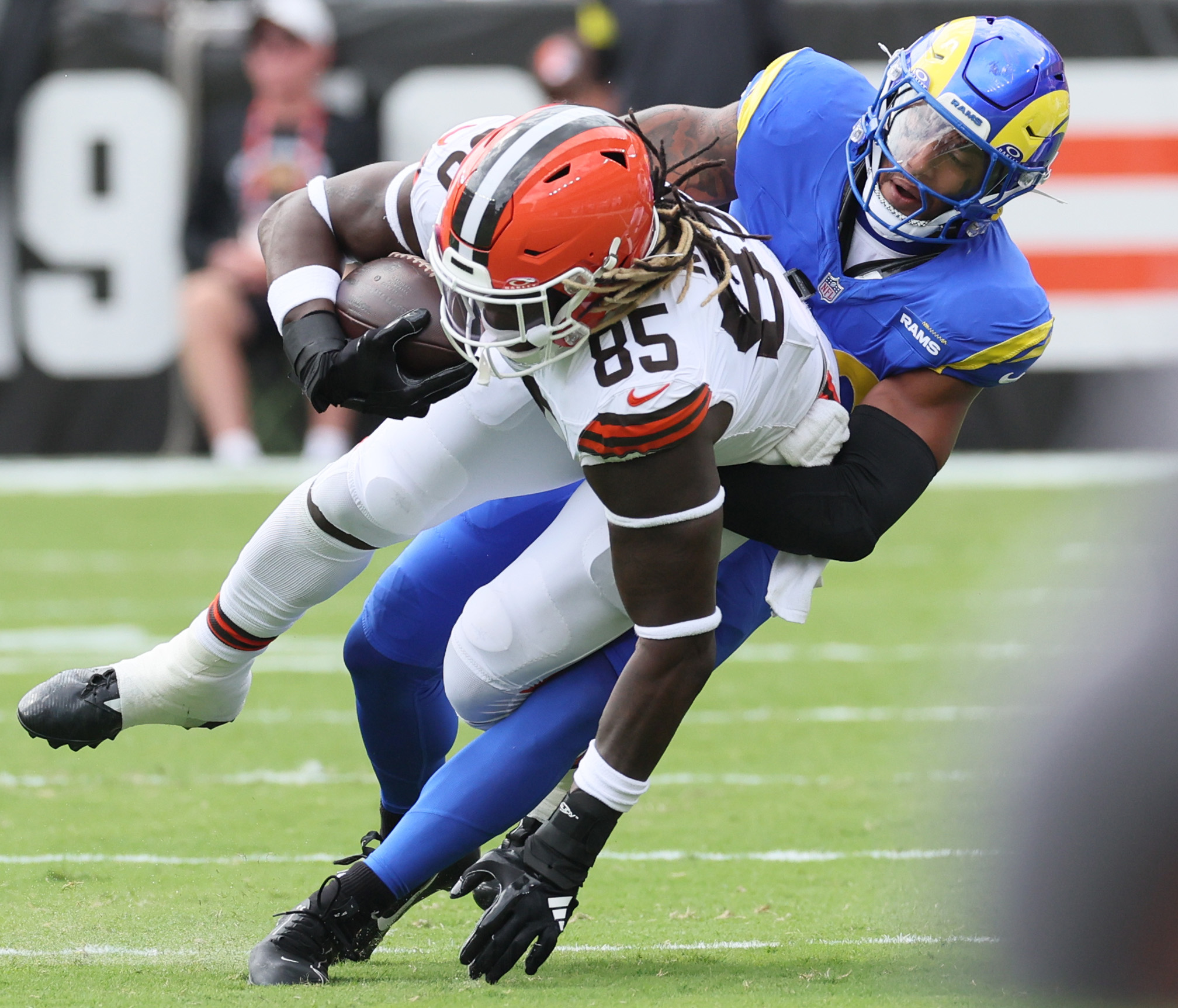 Cleveland Browns vs. Los Angeles Rams in preseason game, August 23 ...