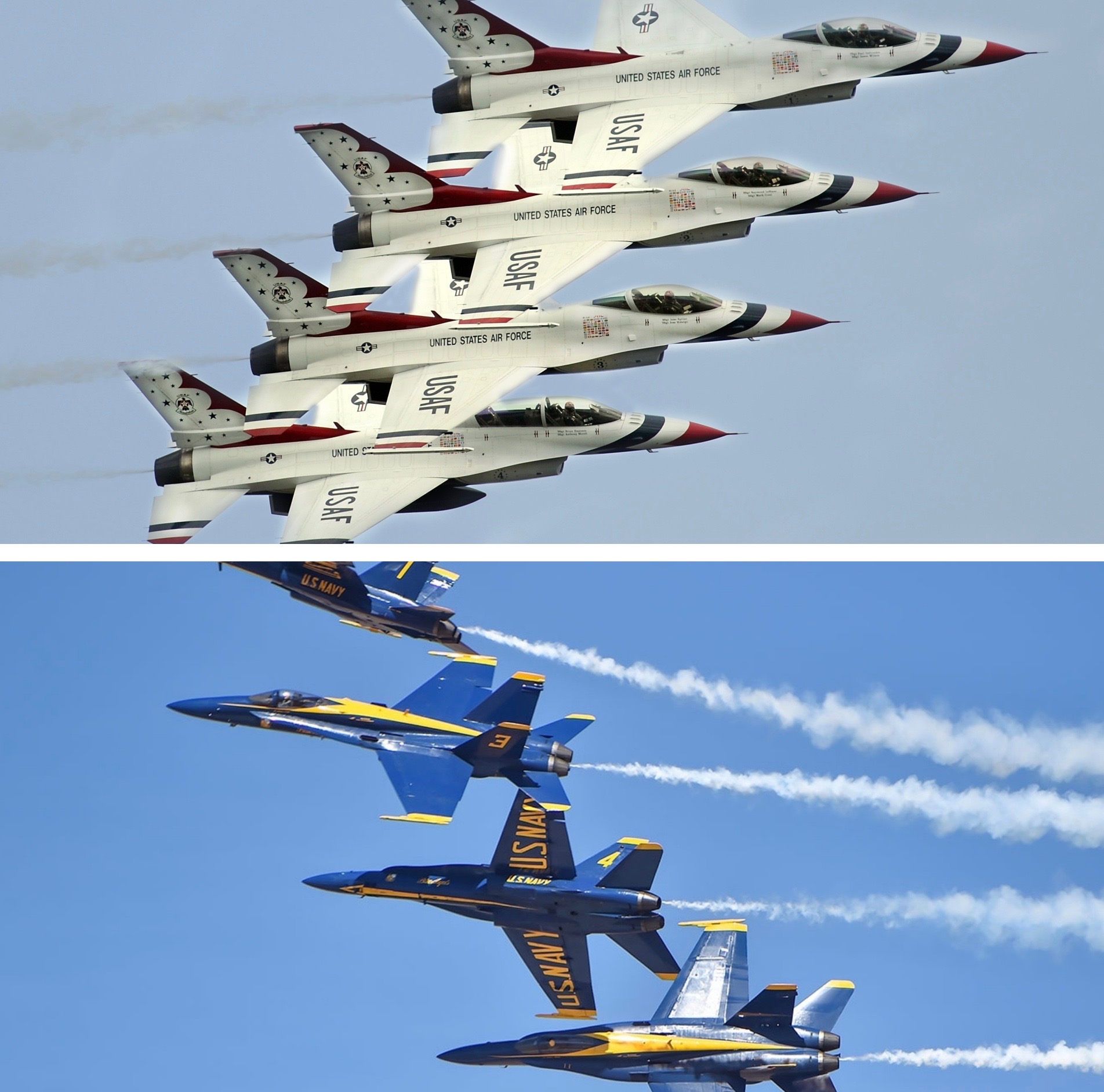 Blue Angels, Thunderbirds will fly over 