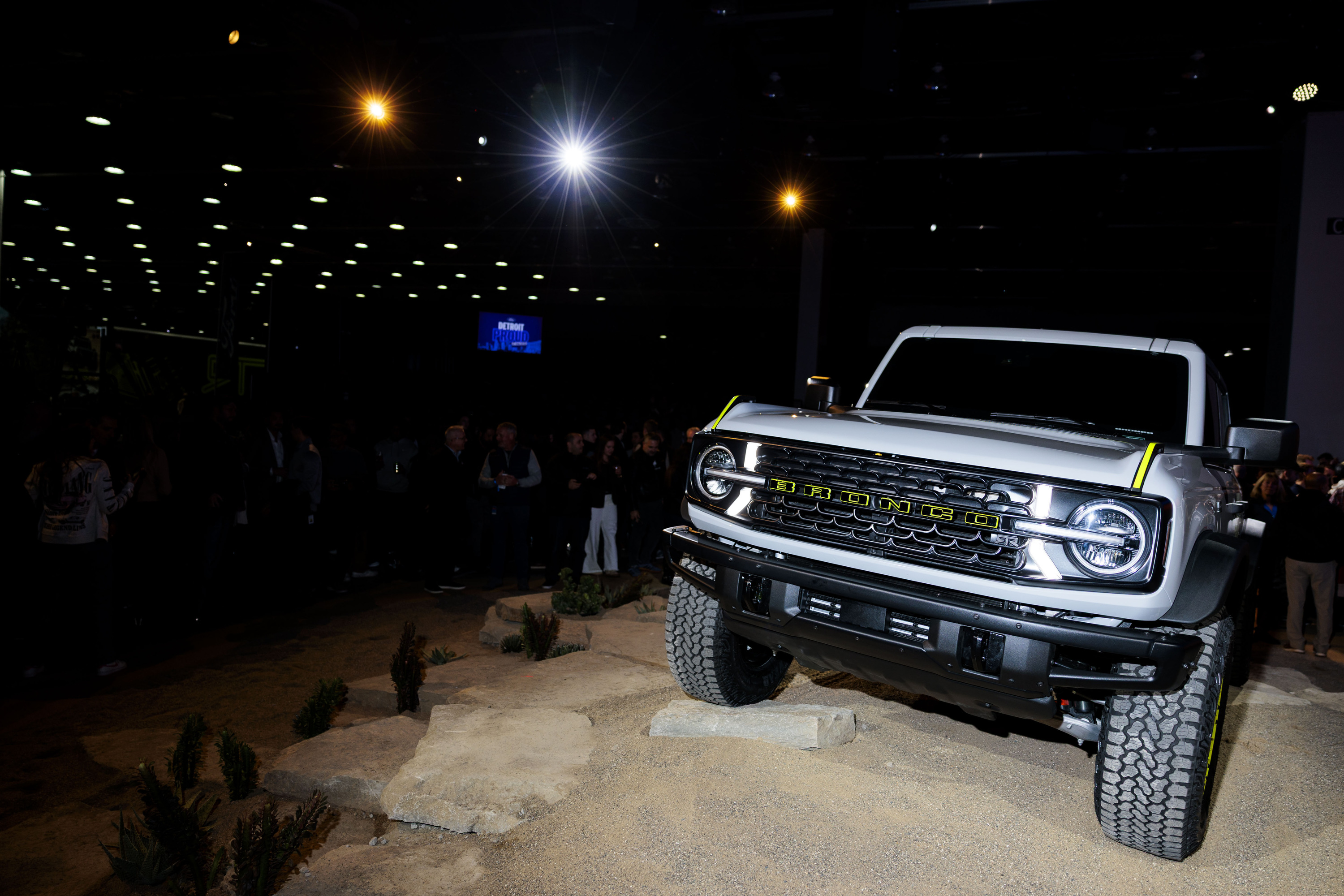 The Ford Bronco RTR, unveiled during a Ford Motor Company event ahead of the Detroit Auto Show at Huntinton Place in Detroit on Tuesday, Jan. 13 2026.