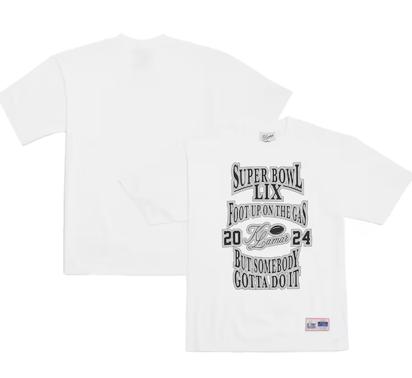 rapmade SUPER BOWL Kendrick Lamar Tシャツ Kendrick Lamar Super Bowl 2025 Halftime Show Football T