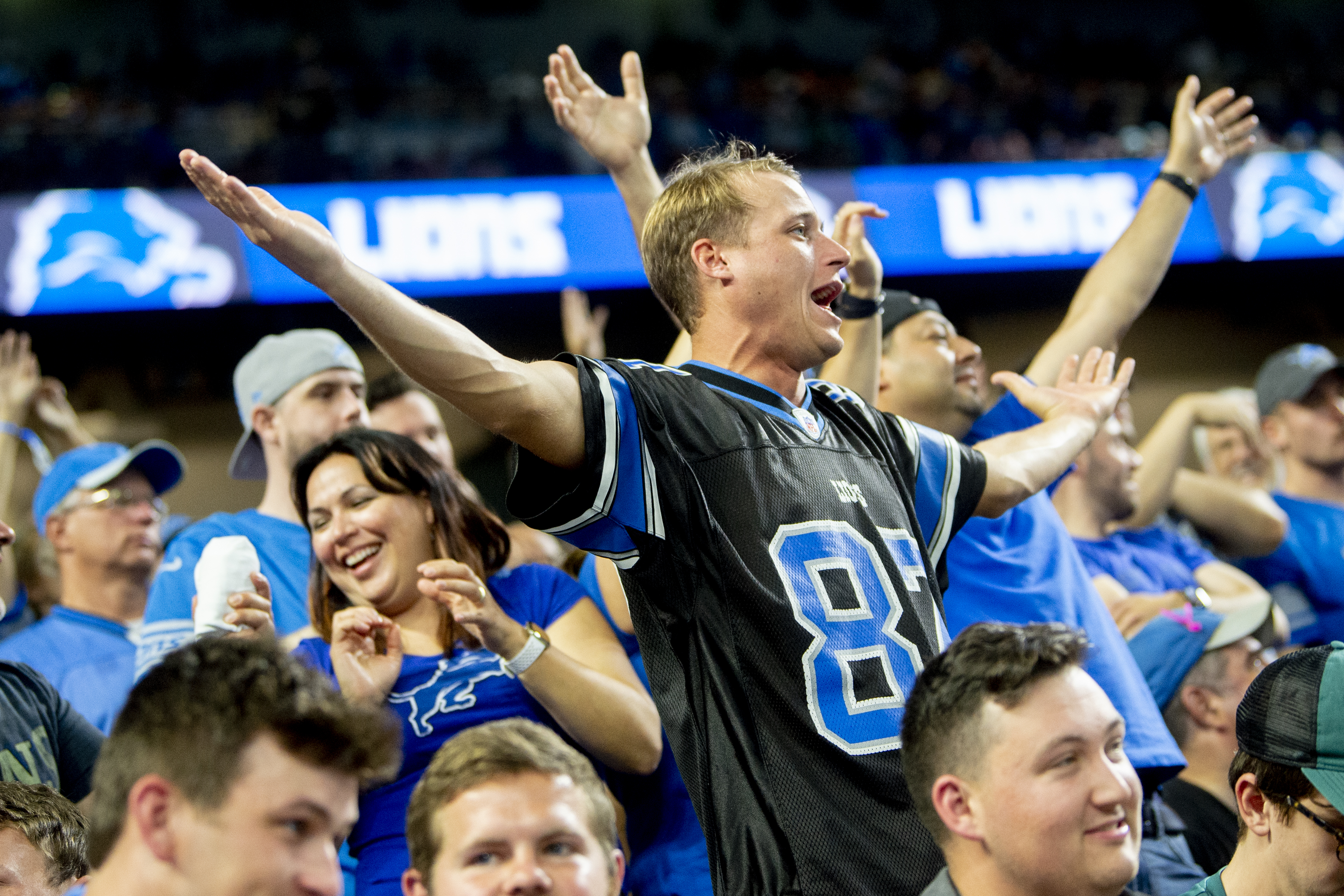 Detroit Lions fans fill Ford Field in season-opener against Philadelphia  Eagles 