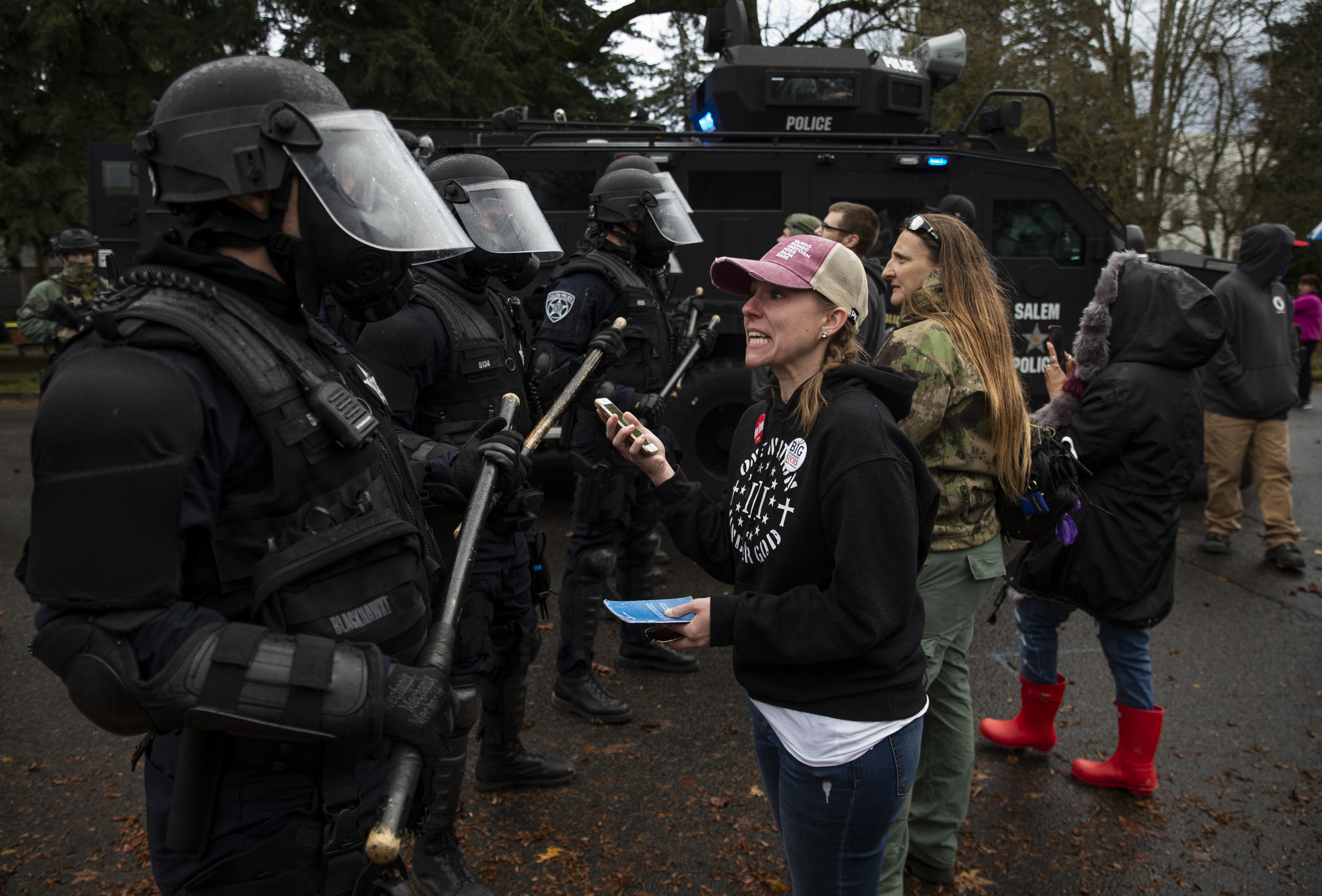 Dec. 21, 2020, protest in Salem at Oregon's Capitol - oregonlive.com