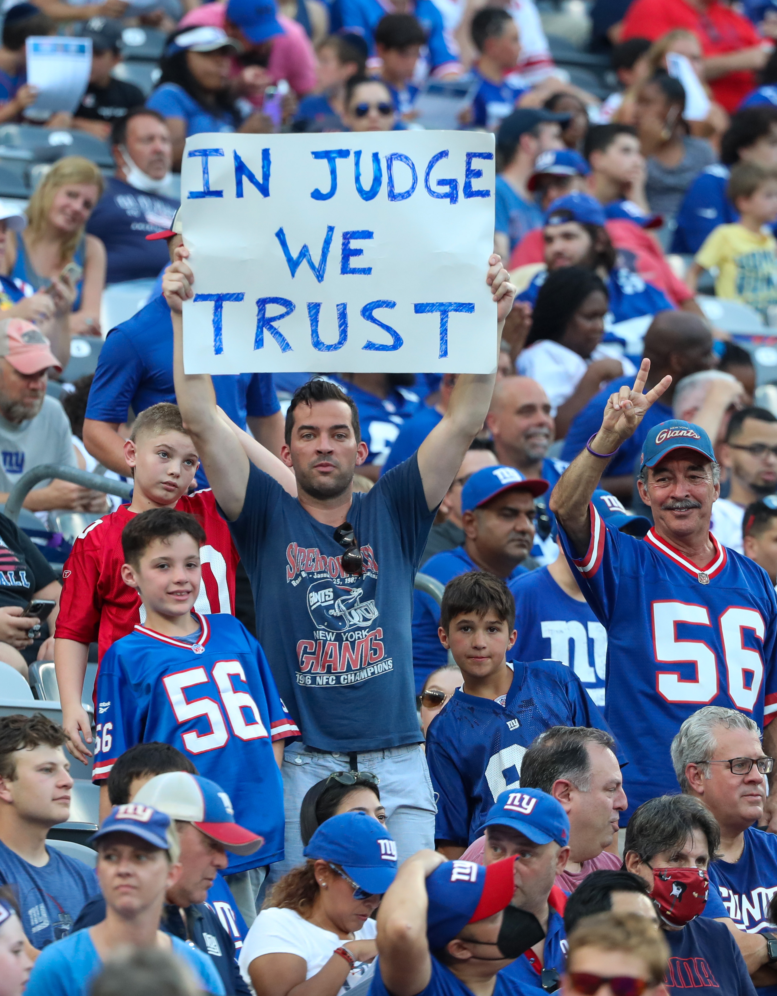 Giants Fan Fest open training camp practice at MetLife Stadium