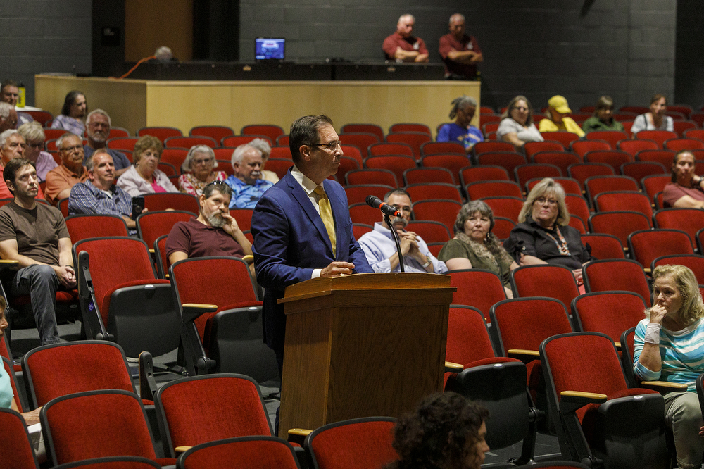 Gettysburg Area School District School Board meeting on tennis coach
