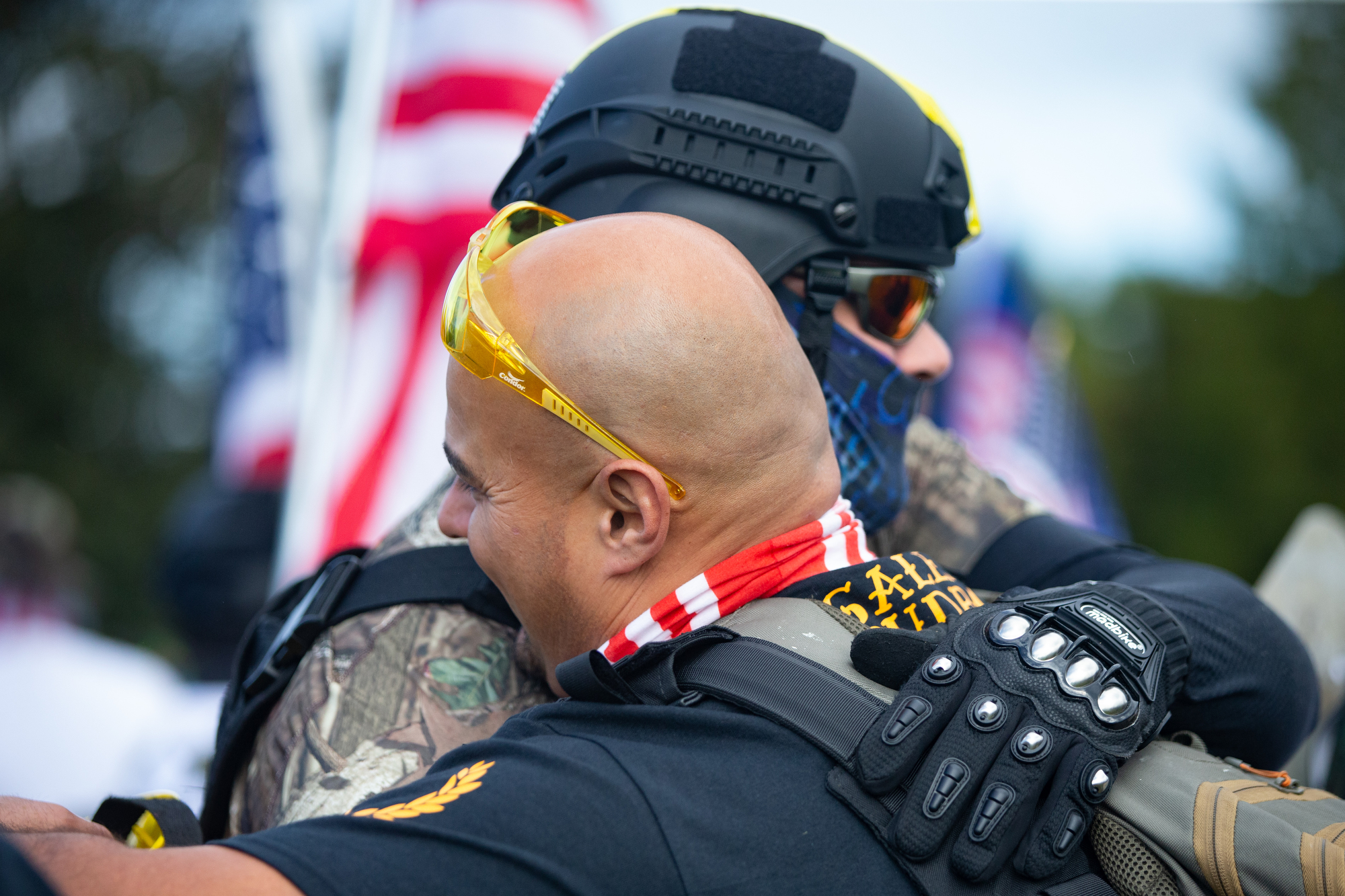 Proud Boys rally at Delta Park in Portland on Sept. 26, 2020 ...