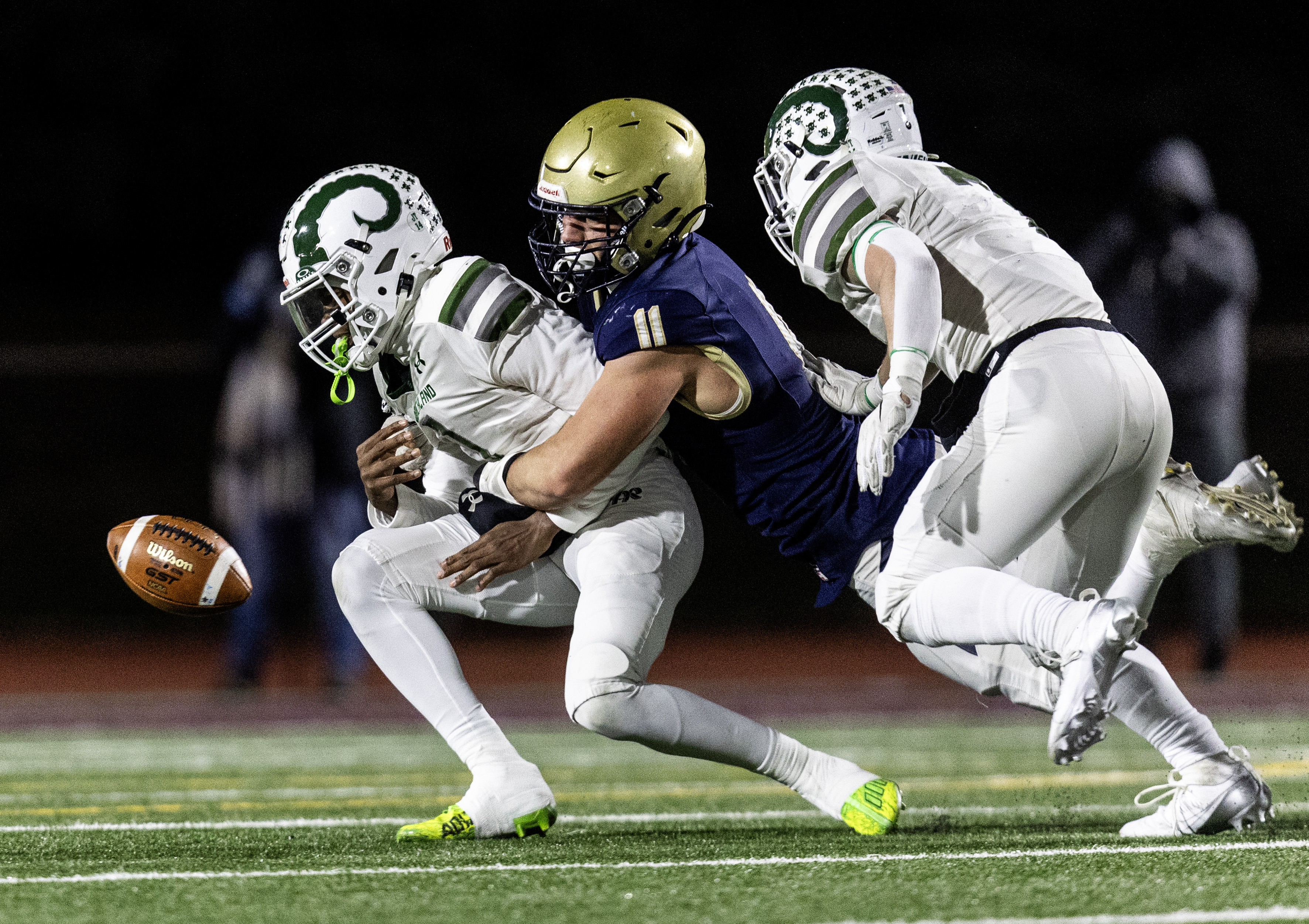 Bishop McDevitt vs Pine Richland in the PIAA 5A high school football ...