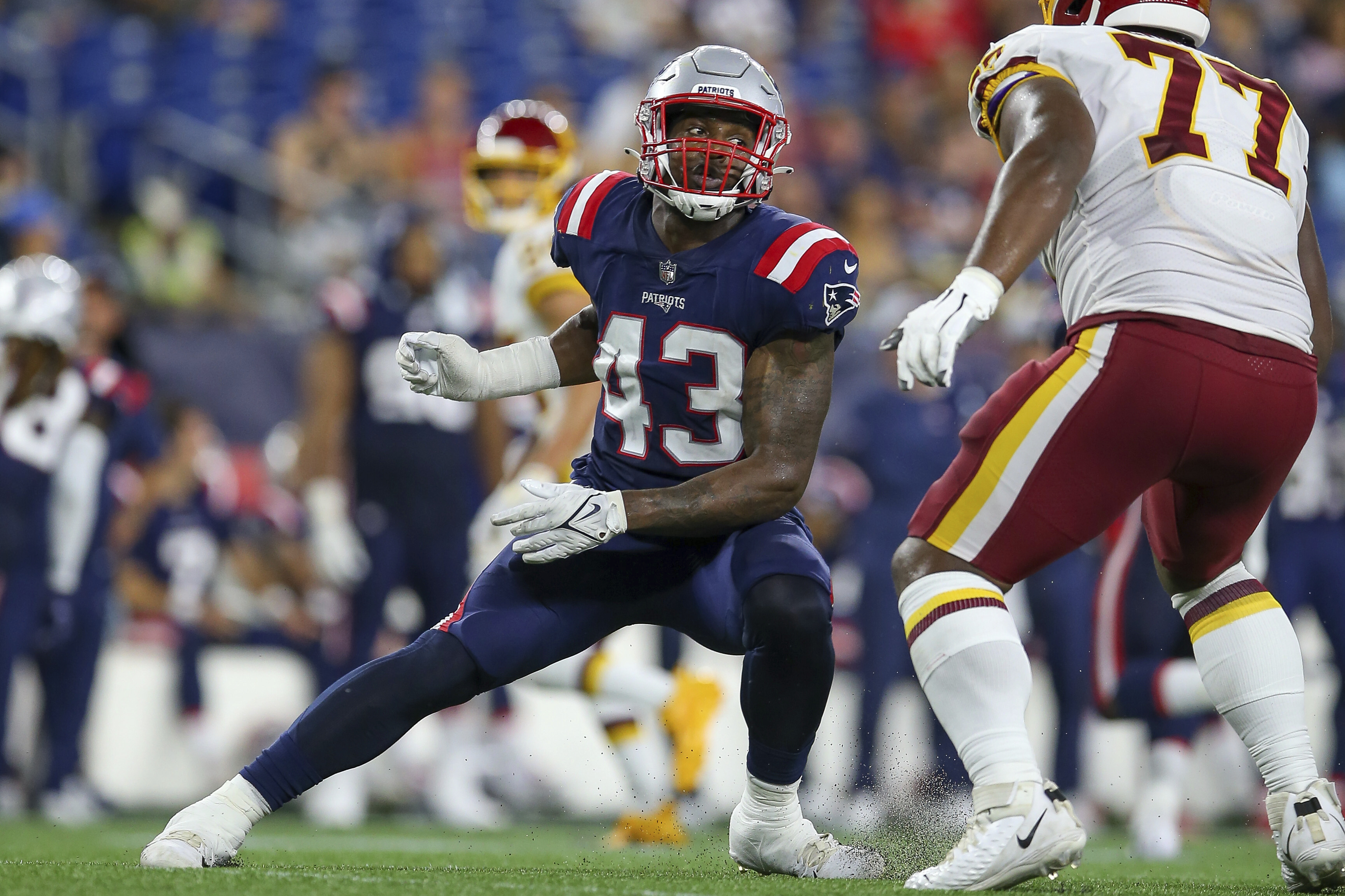 Patriots play the Redskins today in first pre-season game