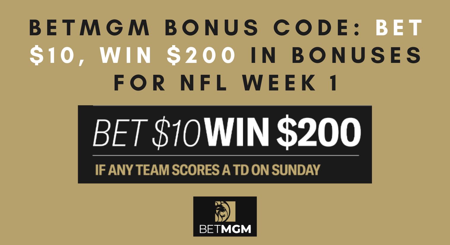 BetMGM Illinois Bonus Code Gifts $200 Bonus for TD in Bears vs