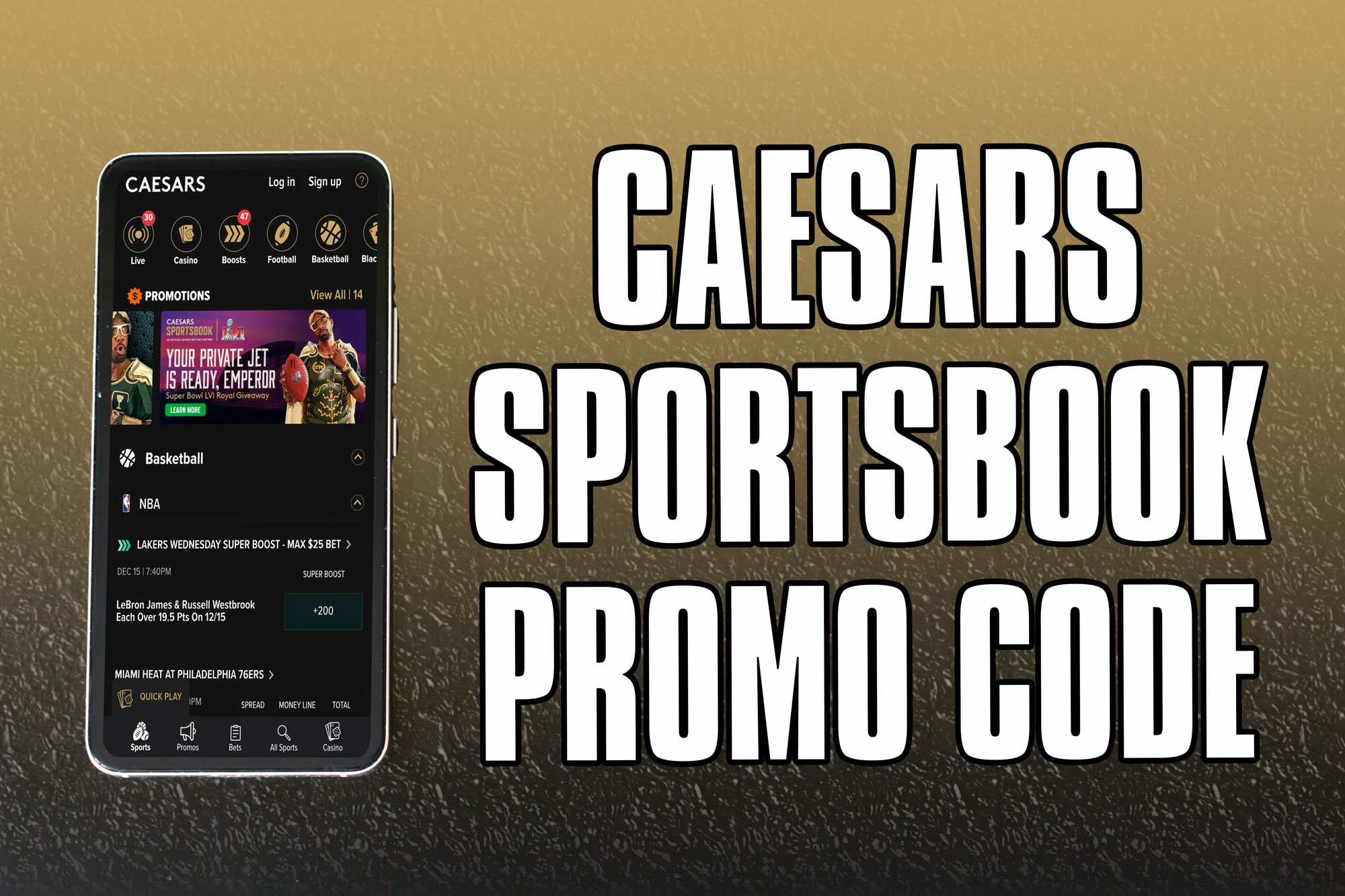 Caesars Sportsbook Promo Code: Bet up to $1250 With Confidence on NFL  Sunday