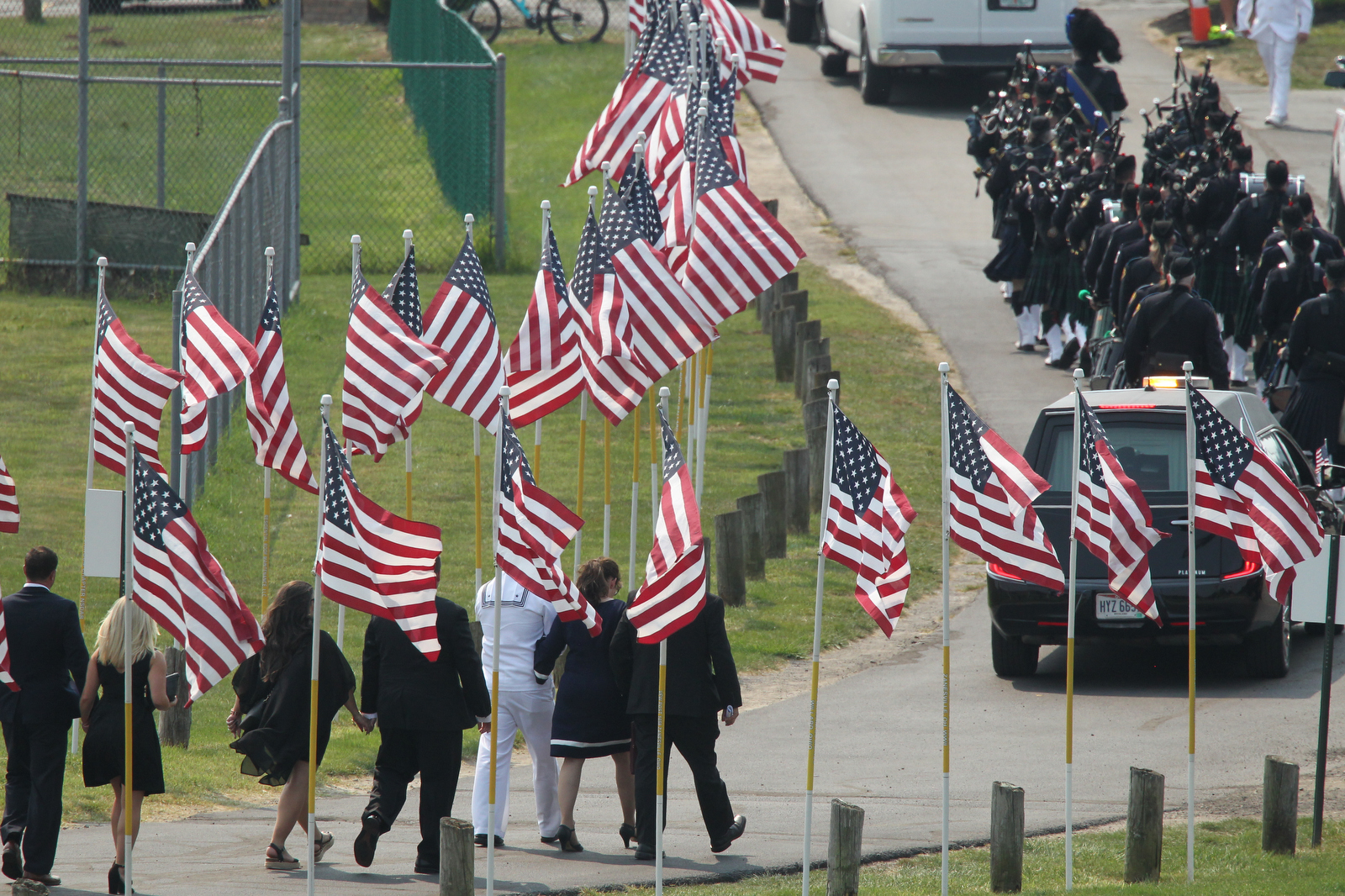 U S Navy Corpsman Maxton Soviak Honored At Funeral At Hometown Football Stadium Cleveland Com