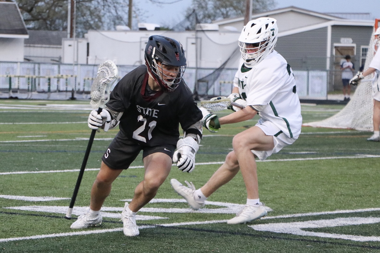 State College vs Trinity in Mid-Penn Conference boys lacrosse at COBO ...