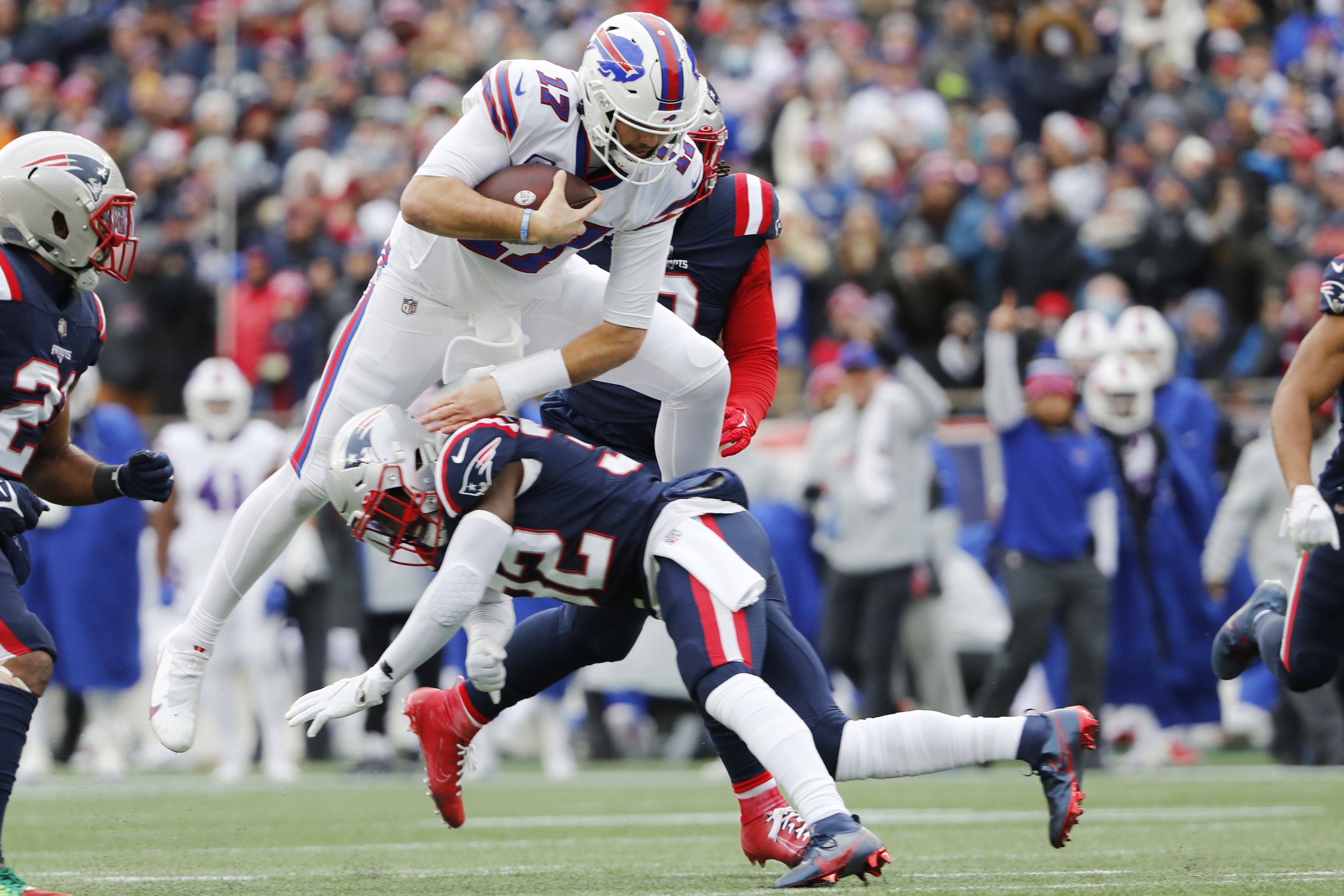 Buffalo Bills 38-9 New England Patriots: Josh Allen breaks Jim