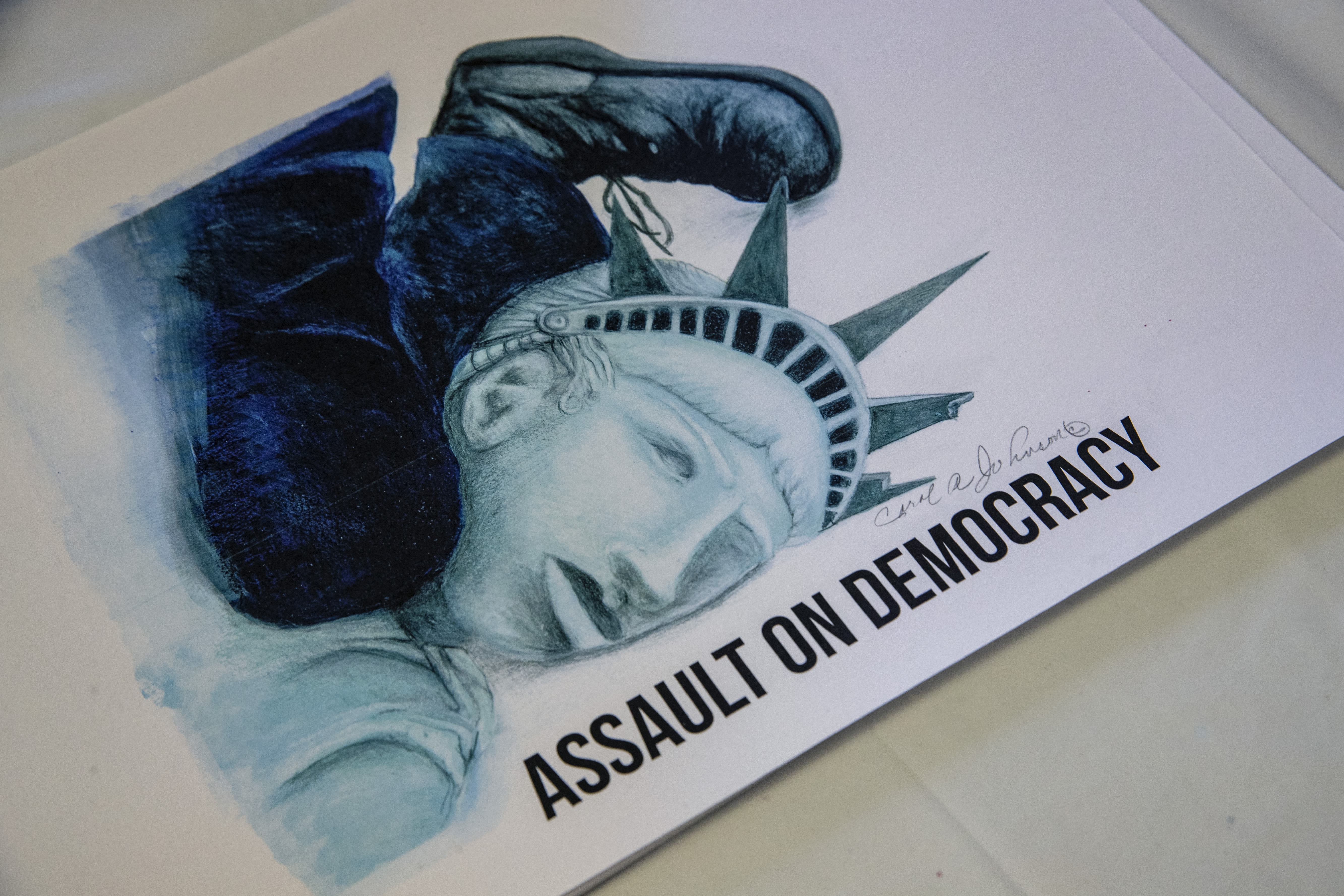 Assault on Democracy in America' artwork in Grand Rapids - mlive.com