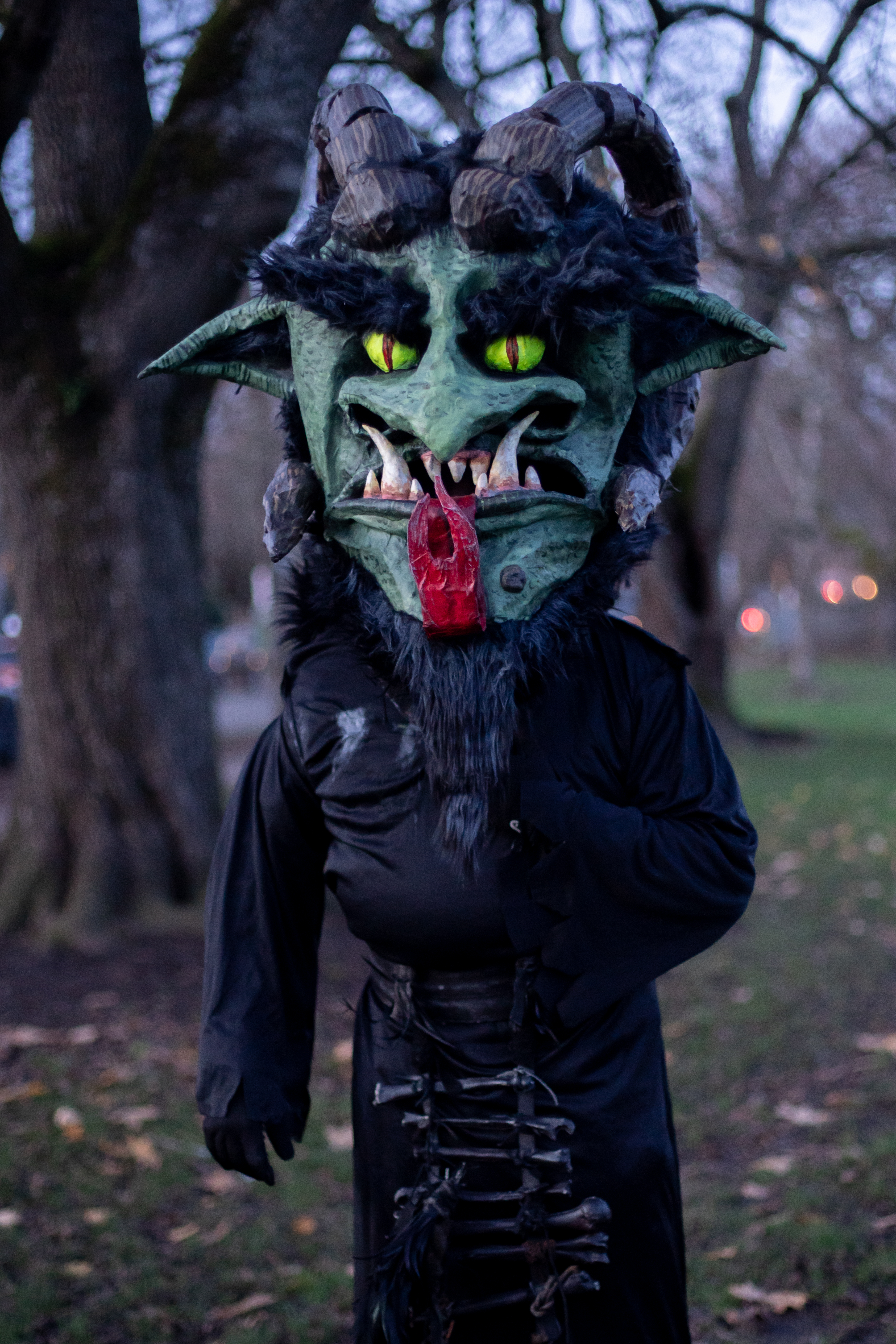 Dozens march in Southeast Portland for 12th Annual Krampuslauf 