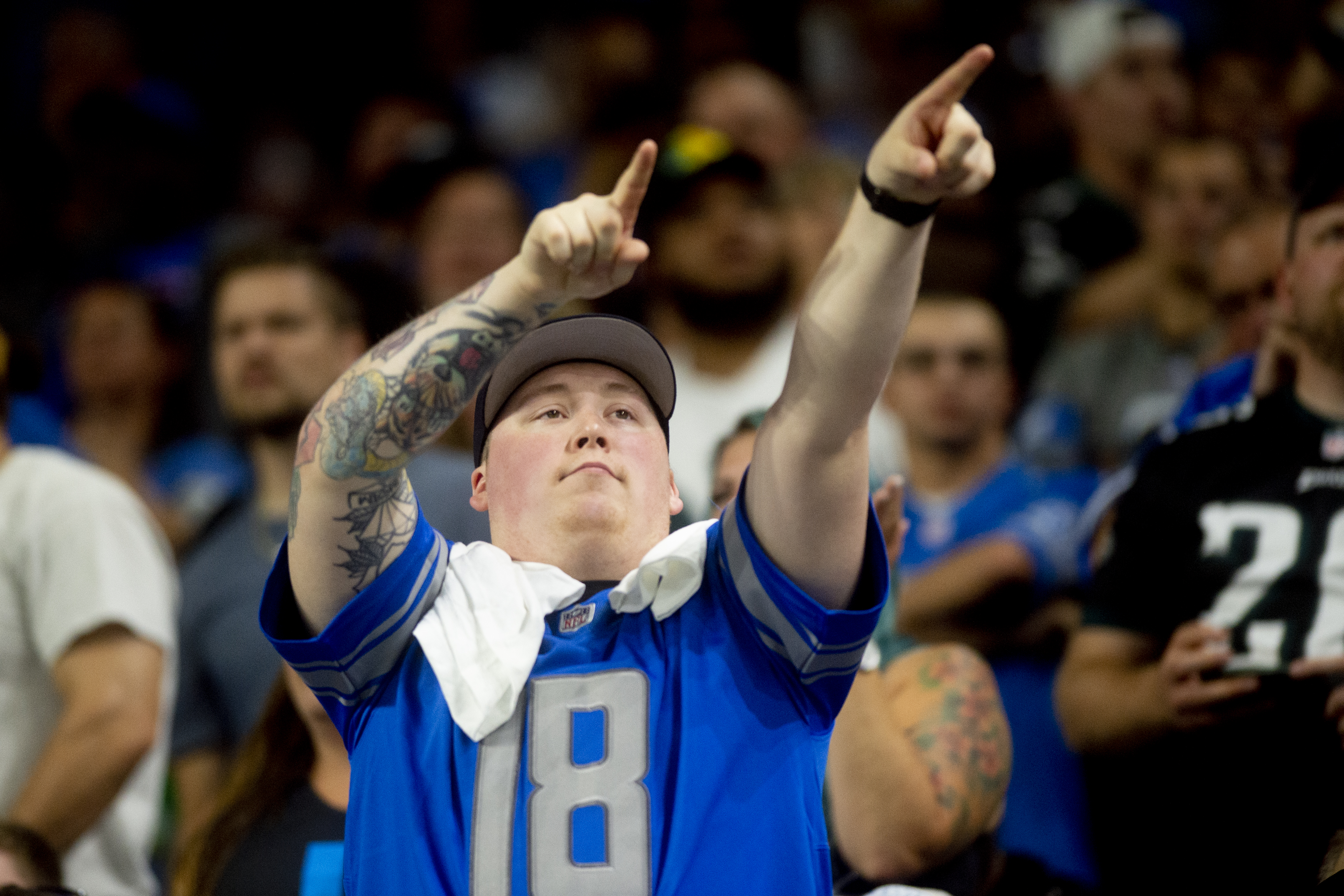 Detroit Lions fans fill Ford Field in season-opener against Philadelphia  Eagles 