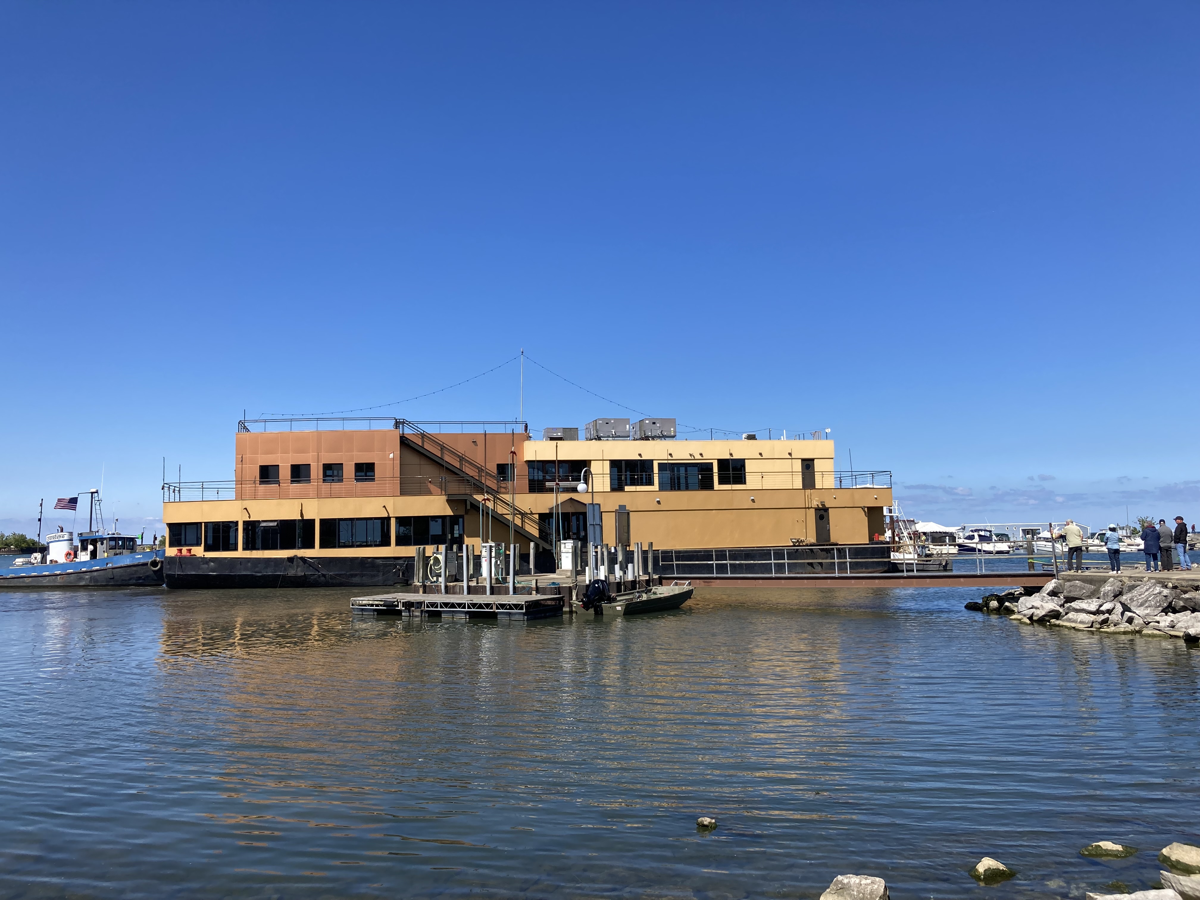 Hornblower's barge lands at new home in Wildwood Marina - cleveland.com