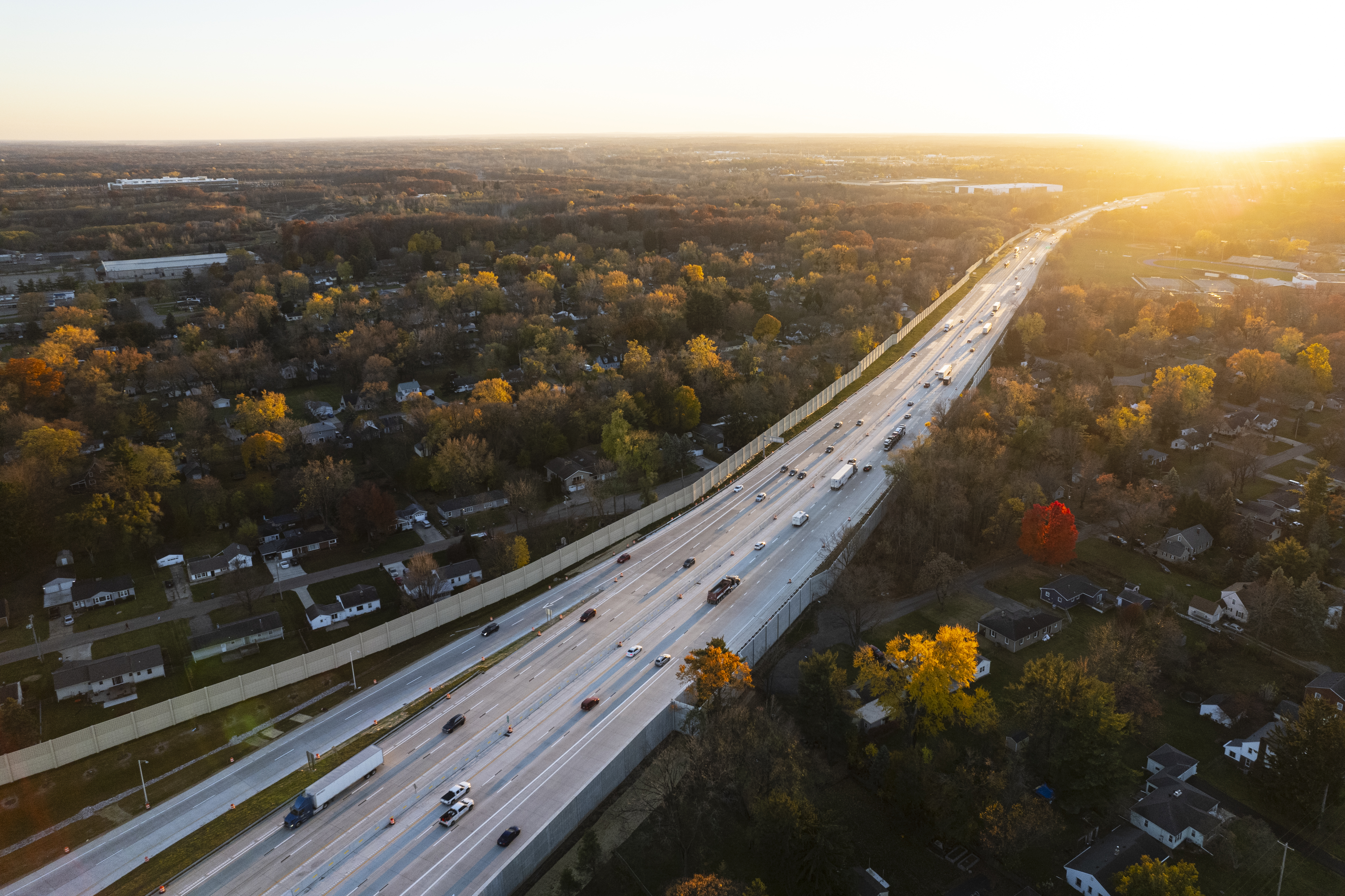Aerial view of I-94 interchange at Portage Road - mlive.com