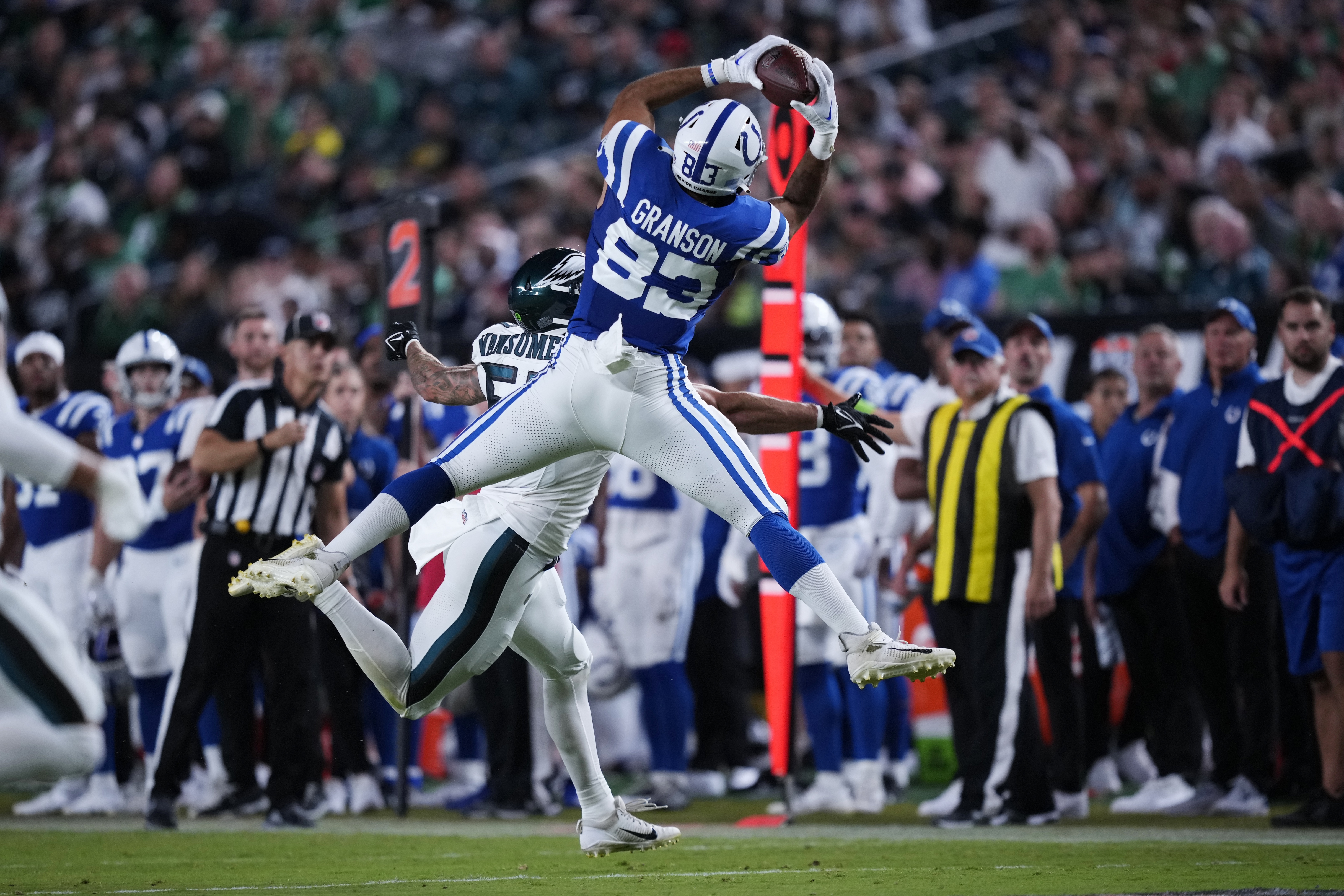 Colts' QB Richardson plays a full half, Colts beat Eagles 27-13 in