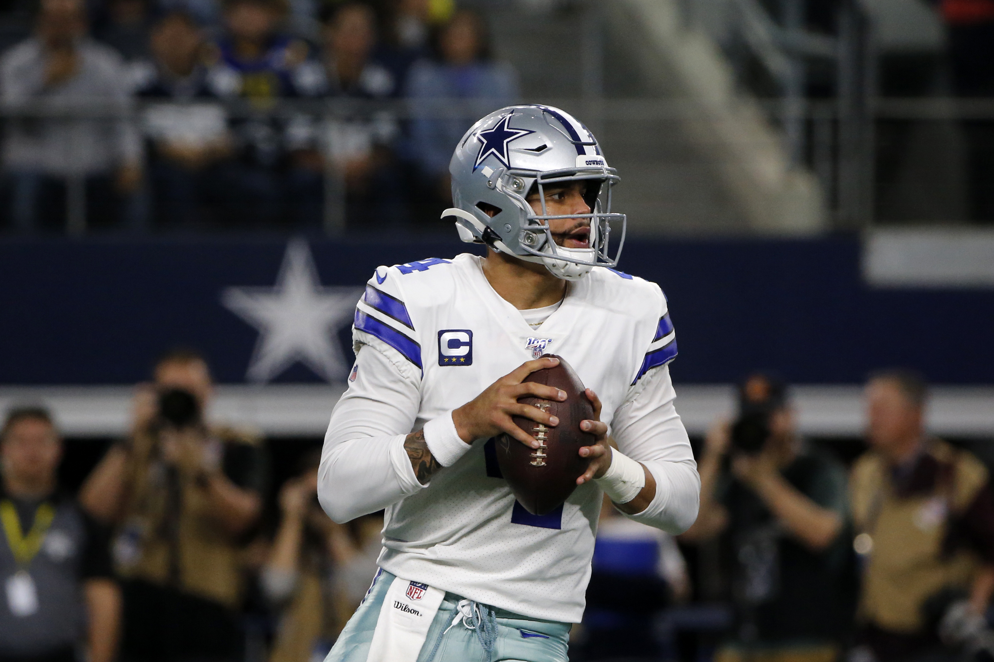 Dak Prescott of the Dallas Cowboys signed