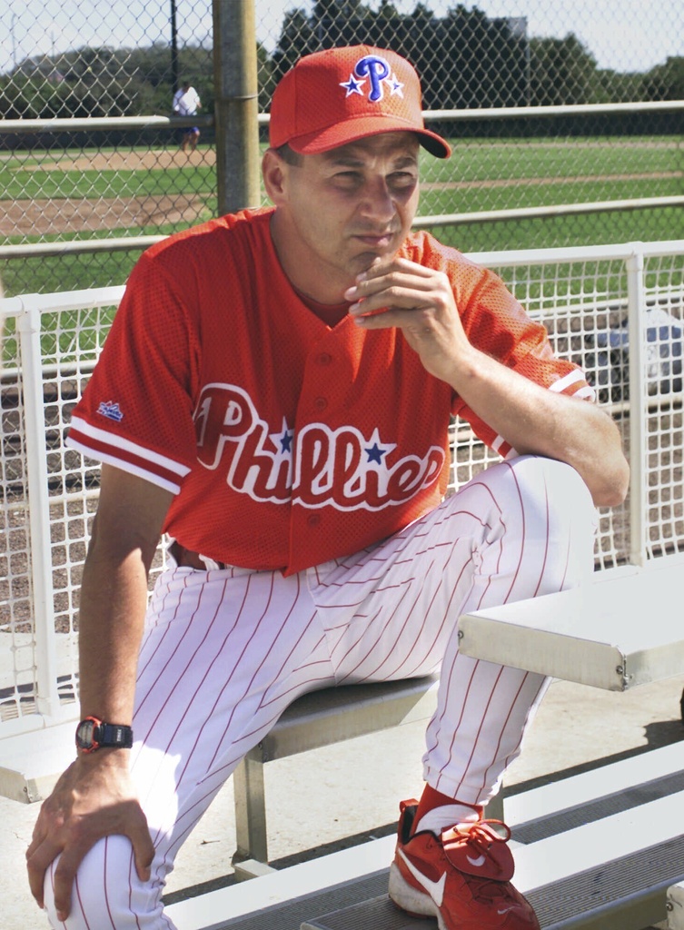 CLEARWATER, FL - FEBRUARY 25: Philadelphia Phillies Pitcher Nick Nelson  (57) delivers a pitch to the plate during the spring training game between  the New York Yankees and the Philadelphia Phillies on